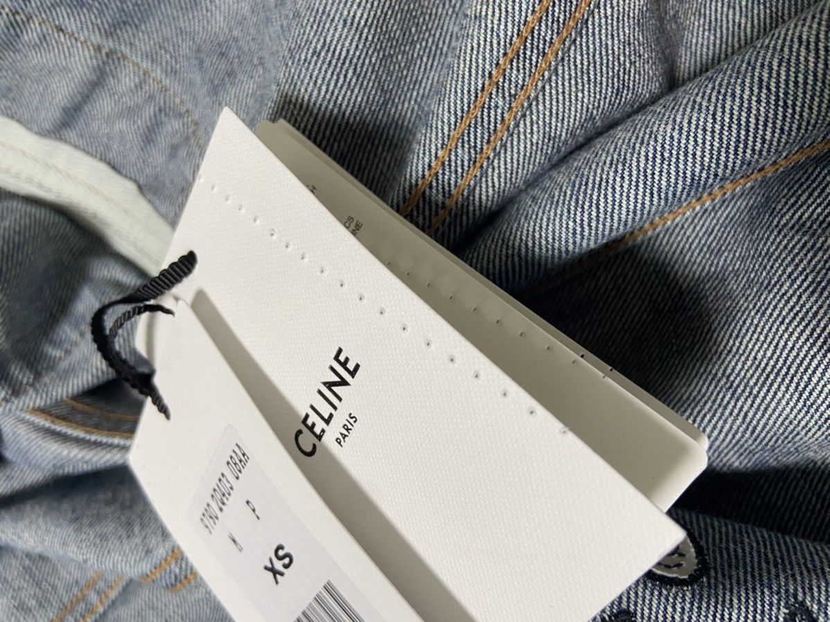 Celine × Hedi Slimane XS Celine Oversized ‘so happy’ sequin denim bomber jacket Size US XS / EU 42 / 0 - 8 Thumbnail