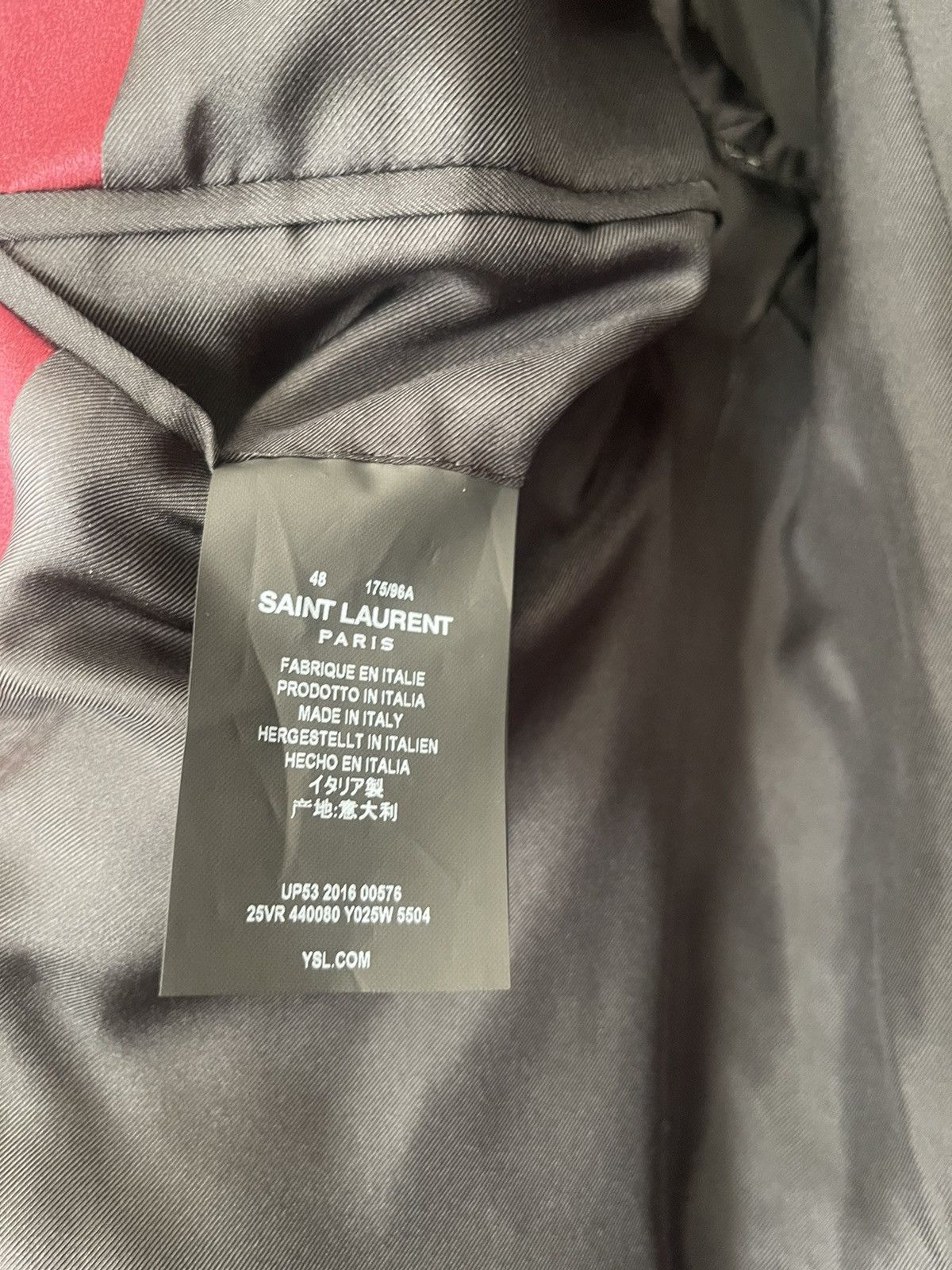 Hedi Slimane × Saint Laurent Paris Saint Laurent Paris HEDI SLIMANE Velvet Tuxedo Size 48R - 4 Thumbnail