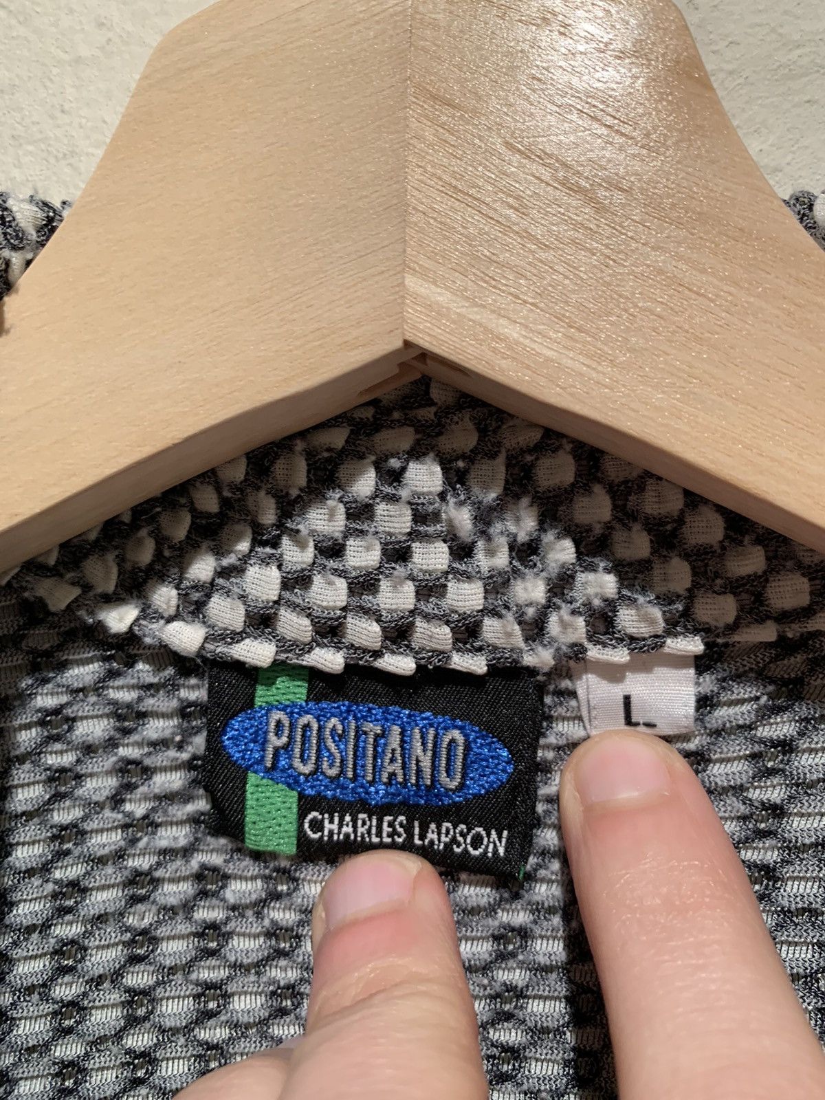 Designer × Vintage *RARE* Vintage Positano Charles Lapson Knit Polo Shirt - L Size US L / EU 52-54 / 3 - 7 Thumbnail
