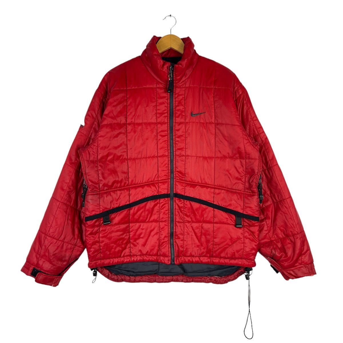 Nike Vintage Nike ACG Thermal Layer 2 Jacket Red Y2K Techwear L Size US L / EU 52-54 / 3 - 2 Thumbnail