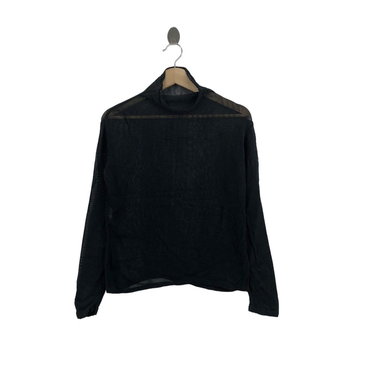 Issey Miyake Vintage 1980s ISSEY MIYAKE Permanente Black Sheer Crinkle Size M / US 6-8 / IT 42-44 - 1 Thumbnail