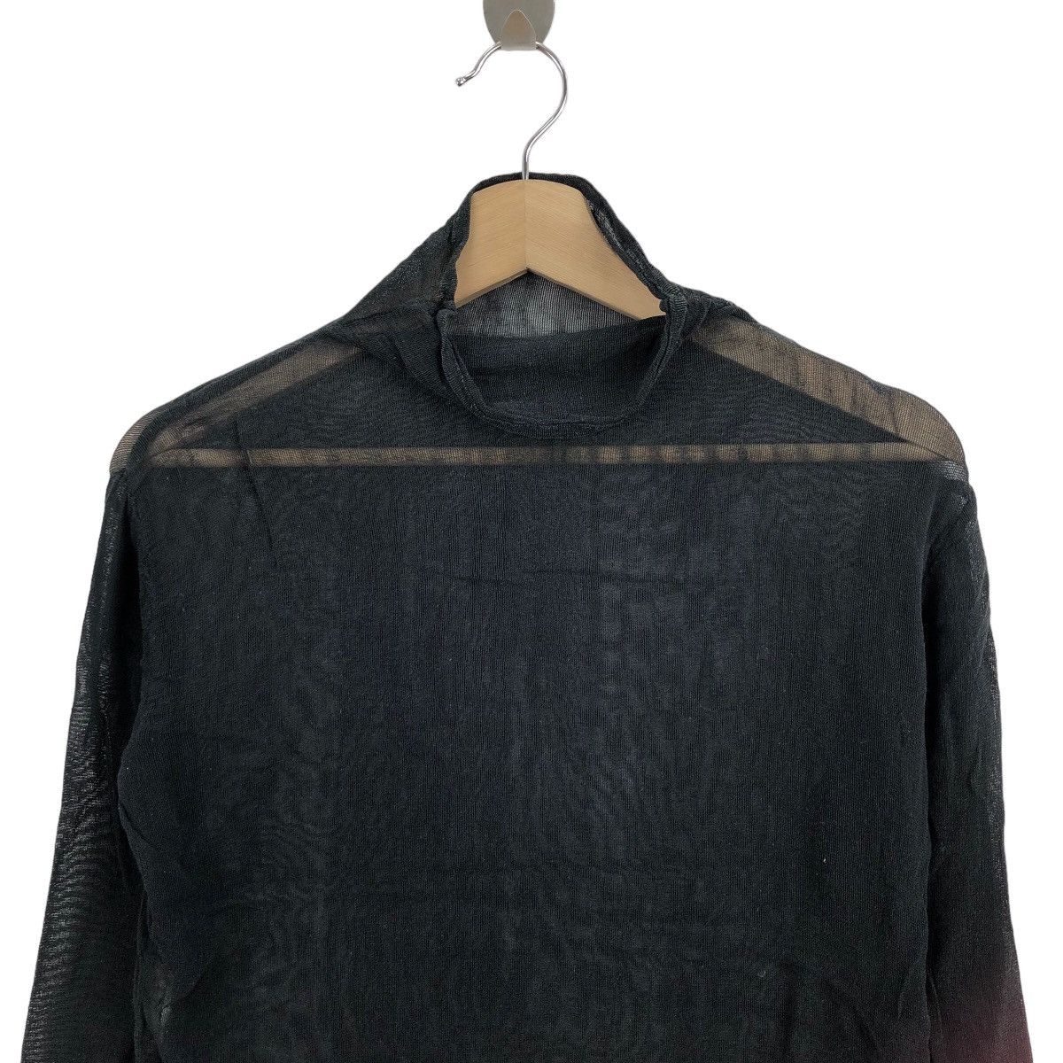 Issey Miyake Vintage 1980s ISSEY MIYAKE Permanente Black Sheer Crinkle Size M / US 6-8 / IT 42-44 - 2 Thumbnail