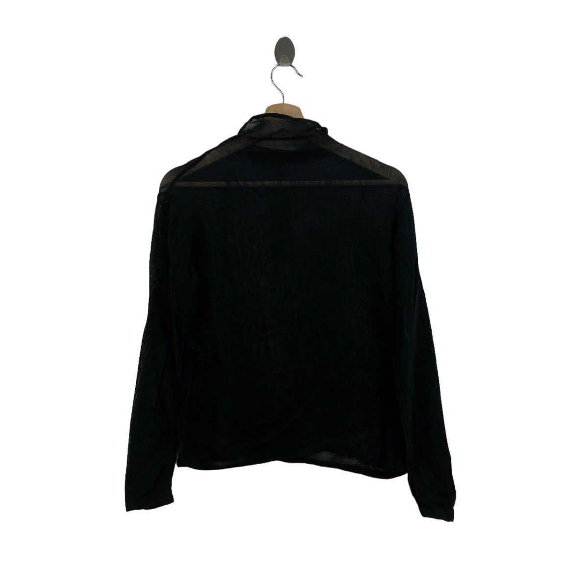 Issey Miyake Vintage 1980s ISSEY MIYAKE Permanente Black Sheer Crinkle Size M / US 6-8 / IT 42-44 - 3 Thumbnail