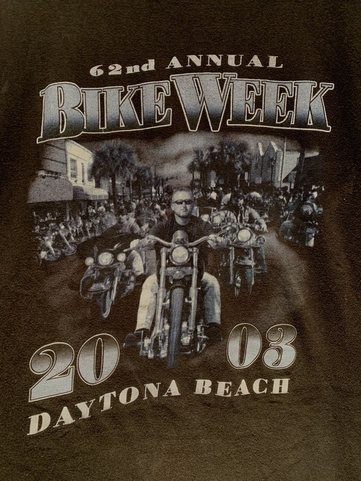 Daytona × Vintage *RARE* Vintage 2003 Daytona Beach Bike Week Boxy T-Shirt Size US L / EU 52-54 / 3 - 3 Thumbnail