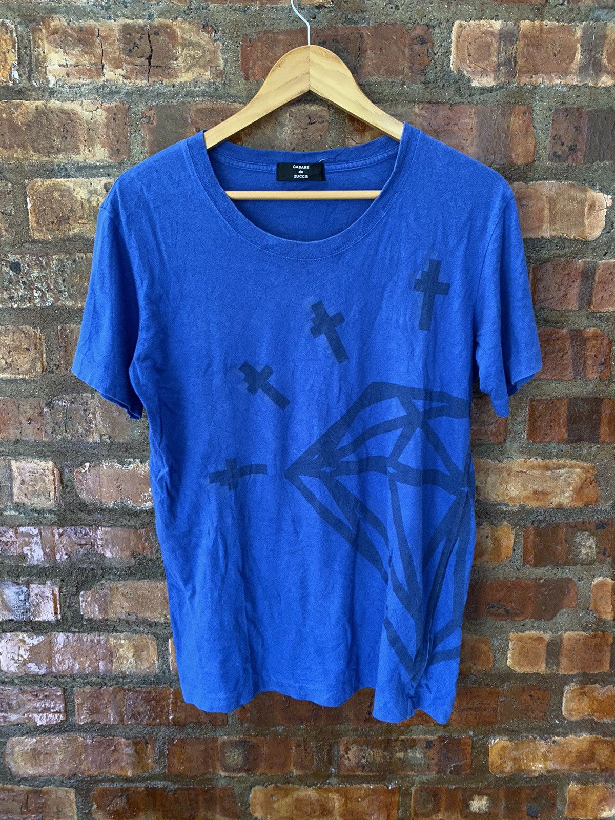 CABANE de ZUCCa × Final Home × Issey Miyake Vtg ZUCCA cross and diamond tee Size US M / EU 48-50 / 2 - 2 Thumbnail