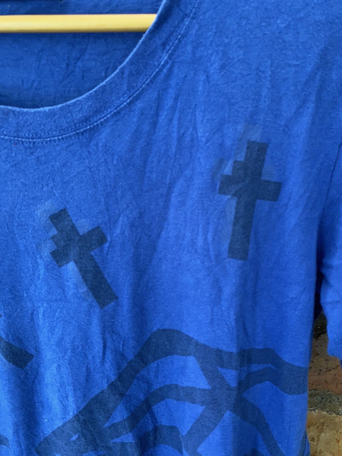 CABANE de ZUCCa × Final Home × Issey Miyake Vtg ZUCCA cross and diamond tee Size US M / EU 48-50 / 2 - 4 Thumbnail