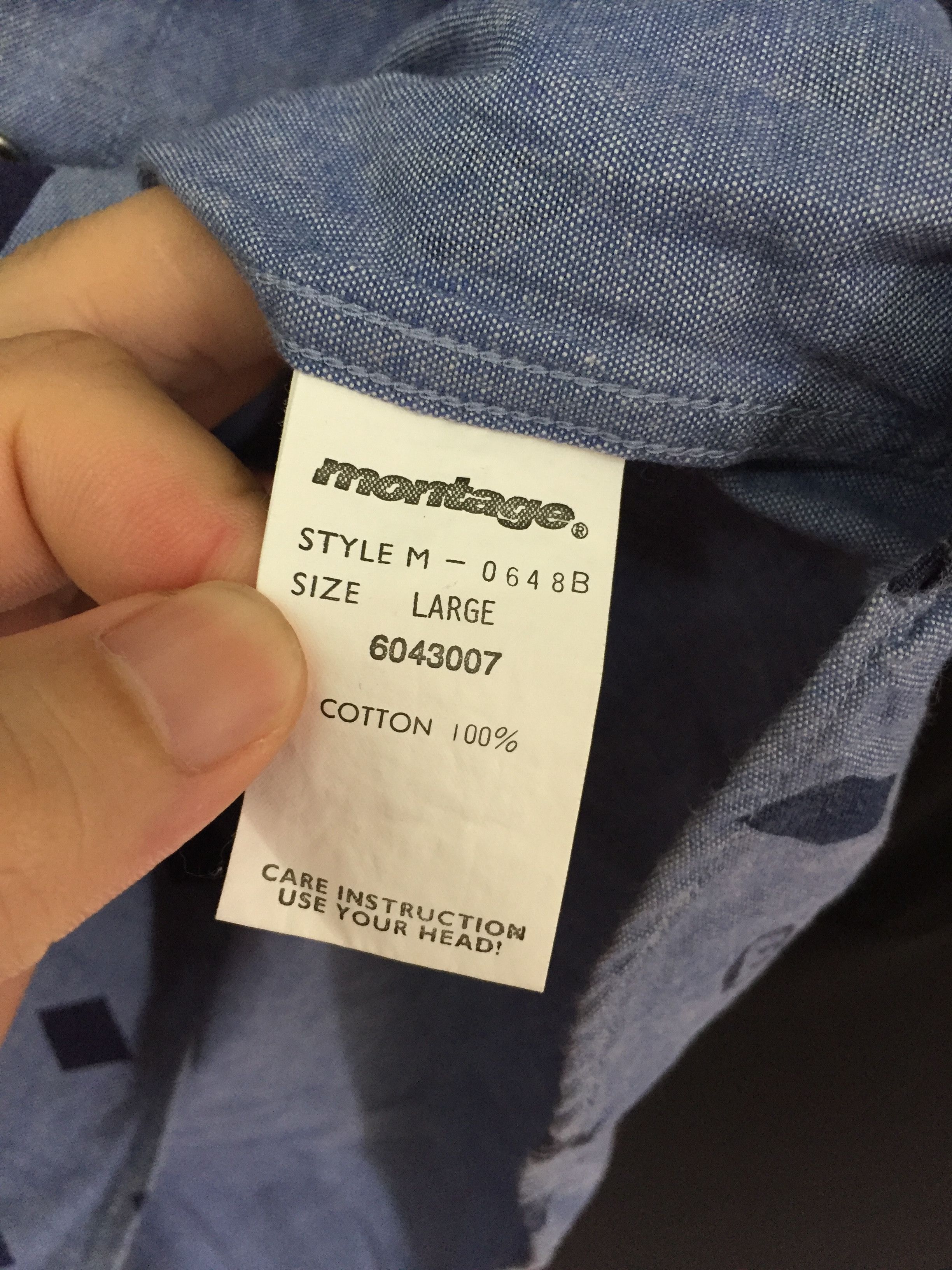 PPFM Montage Snap Button Ortega work shirt Size US L / EU 52-54 / 3 - 10 Thumbnail
