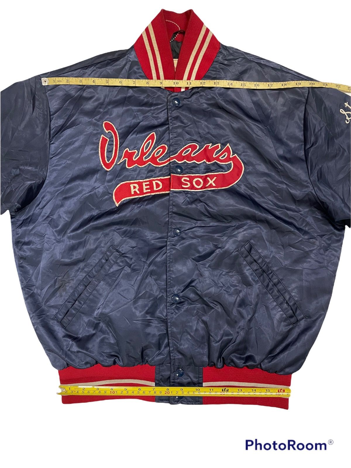 Vintage Vintage Varsity Jacket Red Sox American Style Size US L / EU 52-54 / 3 - 12 Thumbnail