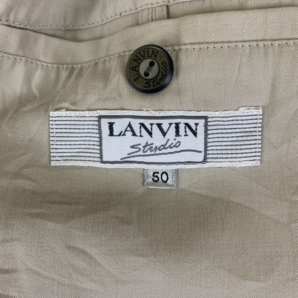 Lanvin Vintage LANVIN Studio Paris Fashion Designer Light Jacket Size US L / EU 52-54 / 3 - 6 Thumbnail