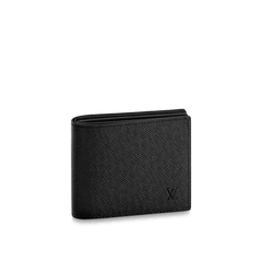 Louis Vuitton Taiga Portefeuil Amerigo Nm Bifold Wallet Noir Black