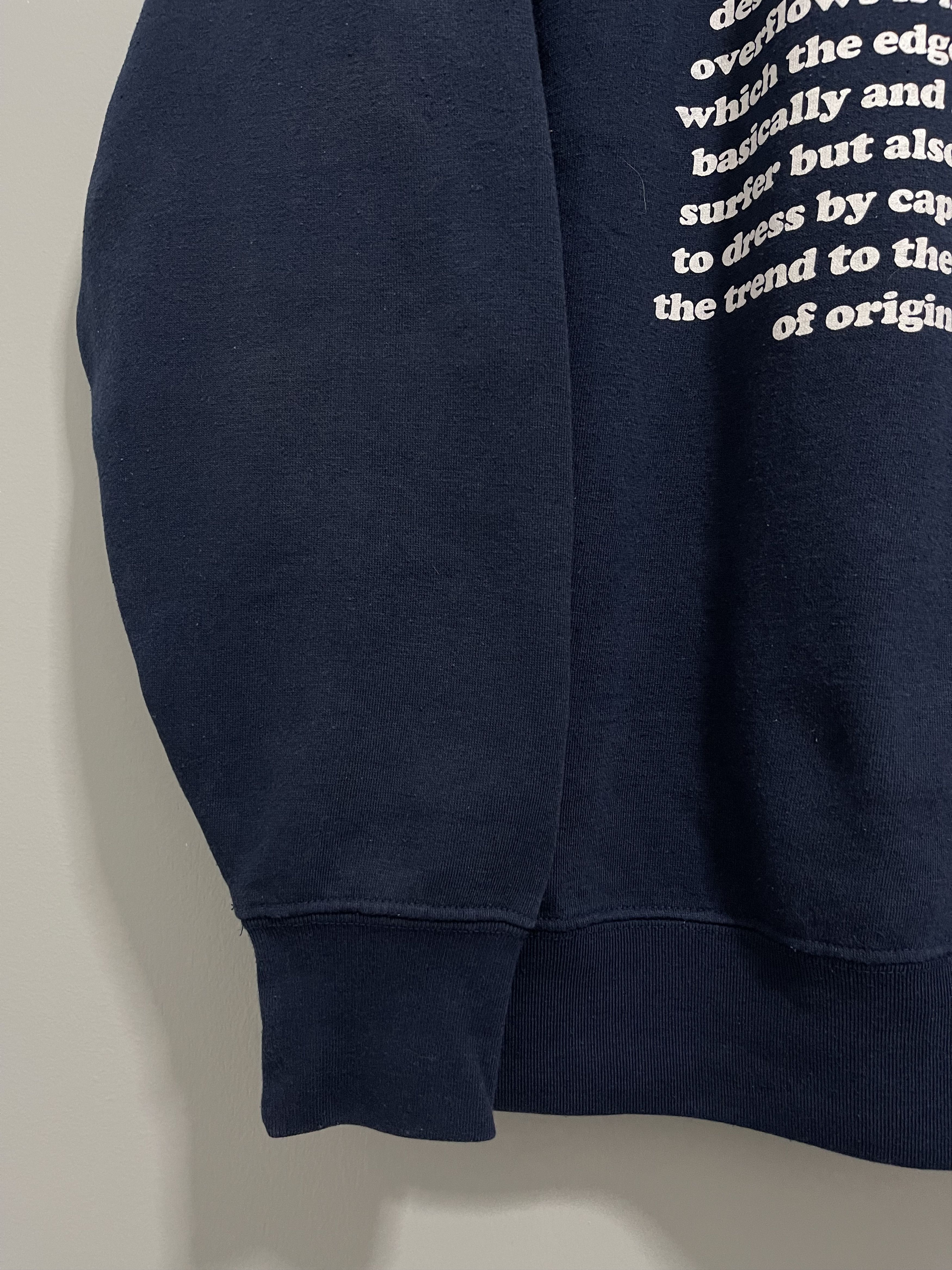 Japanese Brand × Vintage Vintage CRU Surfing Poem Crewneck Sweatshirt Size US L / EU 52-54 / 3 - 5 Thumbnail