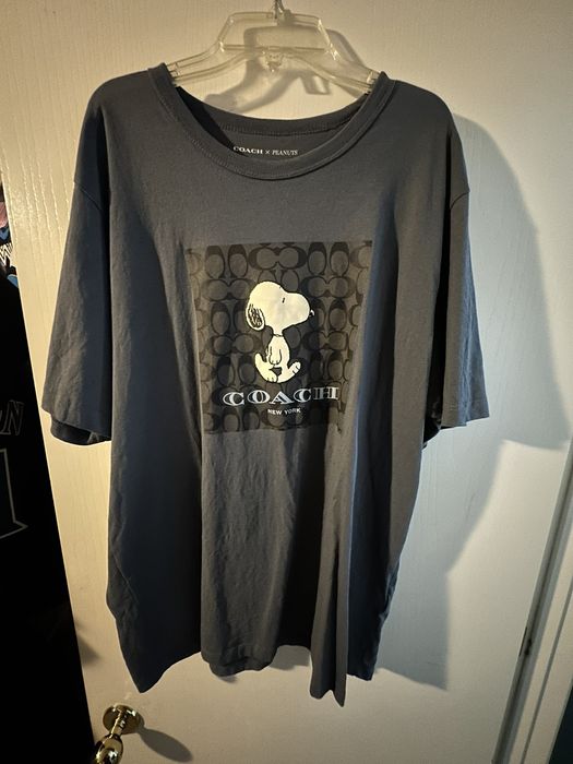 Coach Coach X Peanuts Men's Signature Snoopy T Shirt Navy XL | Grailed