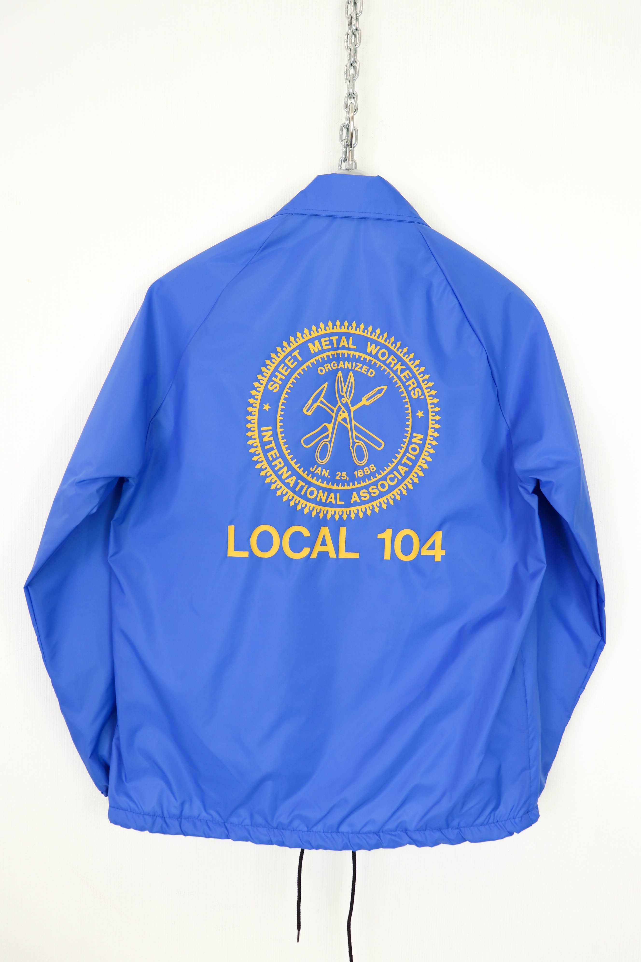 Vintage Sheet Metal Workers Vintage Union Made Nylon Coach Jacket Size US M / EU 48-50 / 2 - 1 Thumbnail