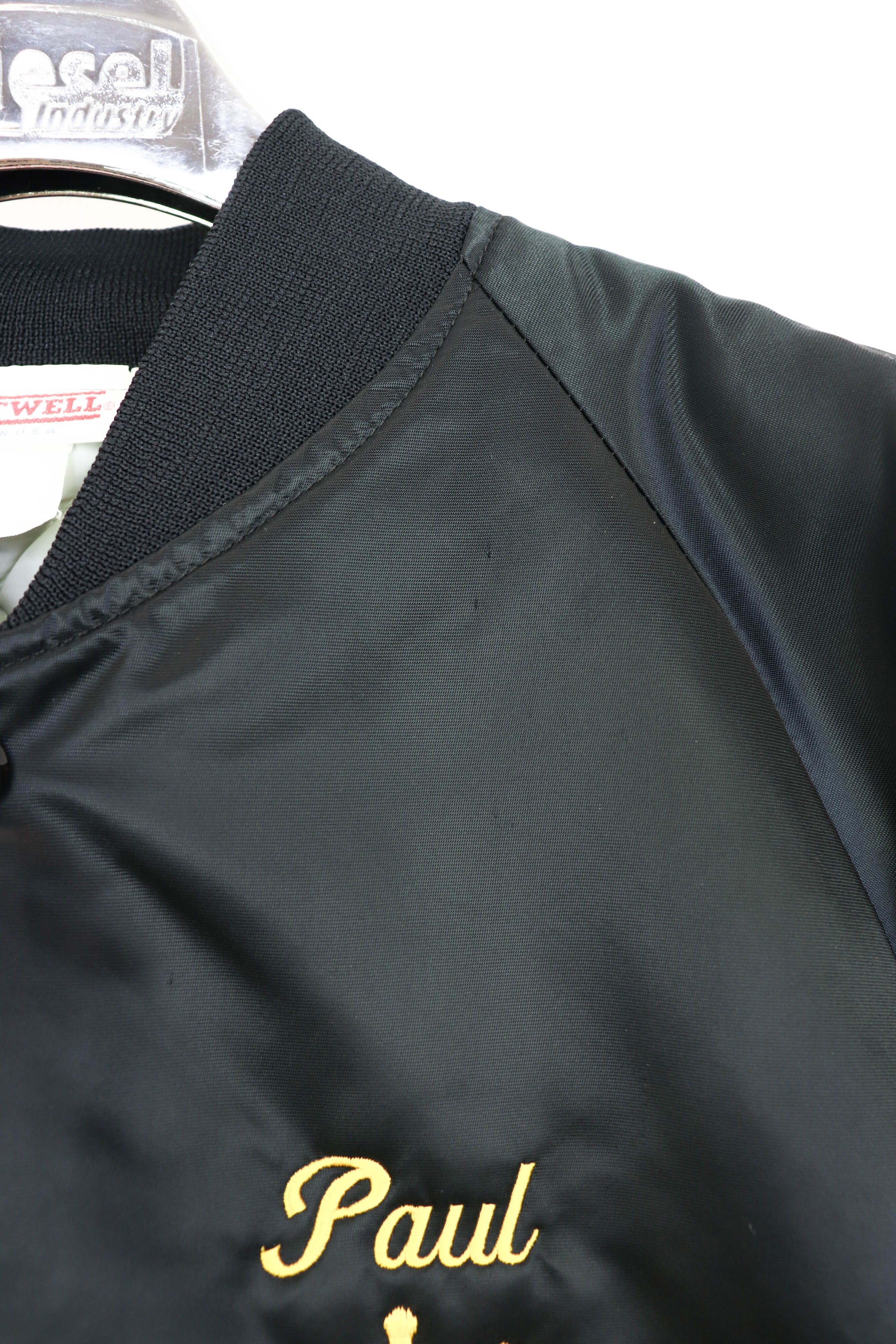 Vintage Hartwell Maid of Iowa Vintage USA Black Satin Bomber Jacket Size US M / EU 48-50 / 2 - 8 Thumbnail