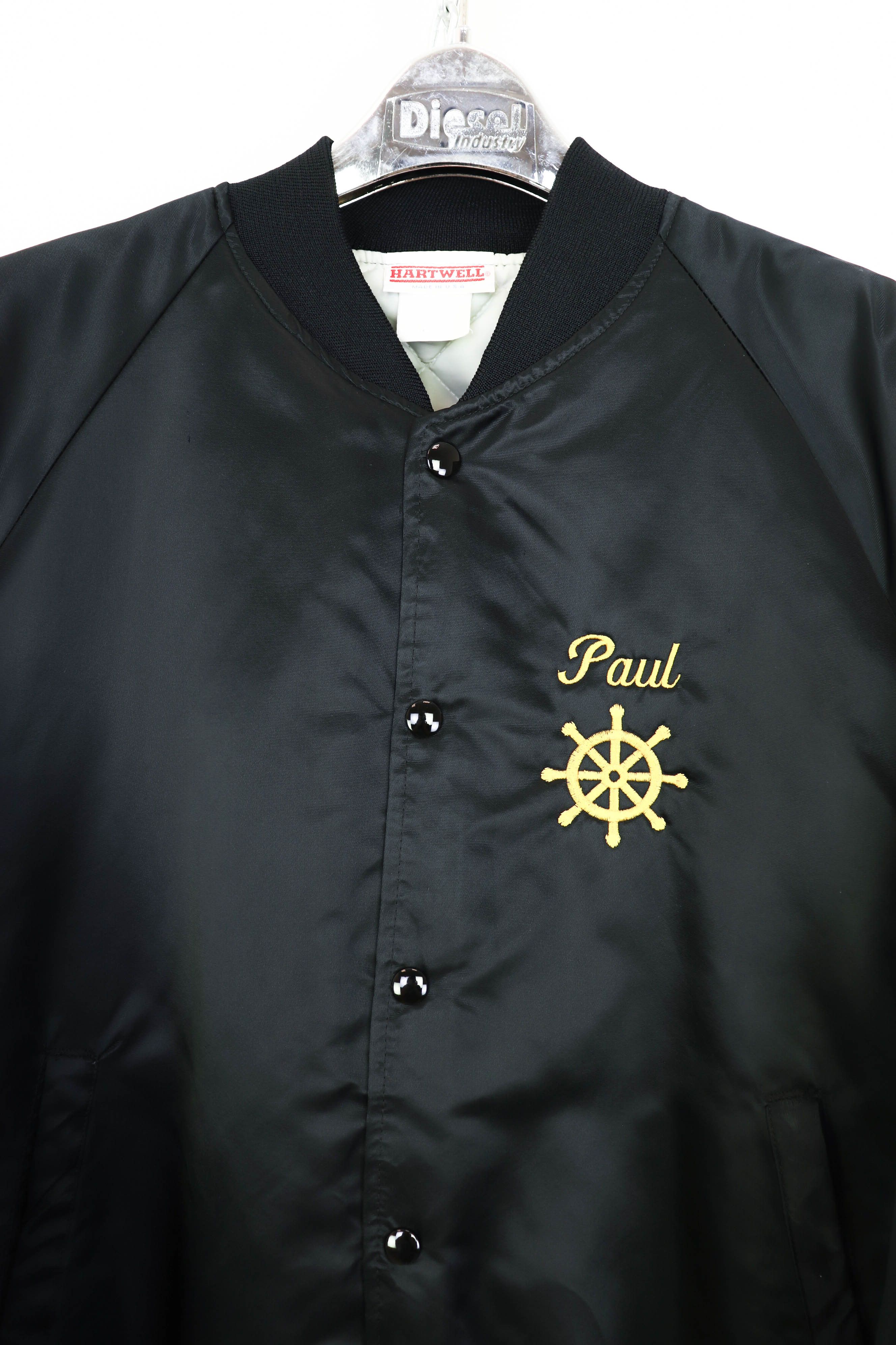 Vintage Hartwell Maid of Iowa Vintage USA Black Satin Bomber Jacket Size US M / EU 48-50 / 2 - 4 Thumbnail