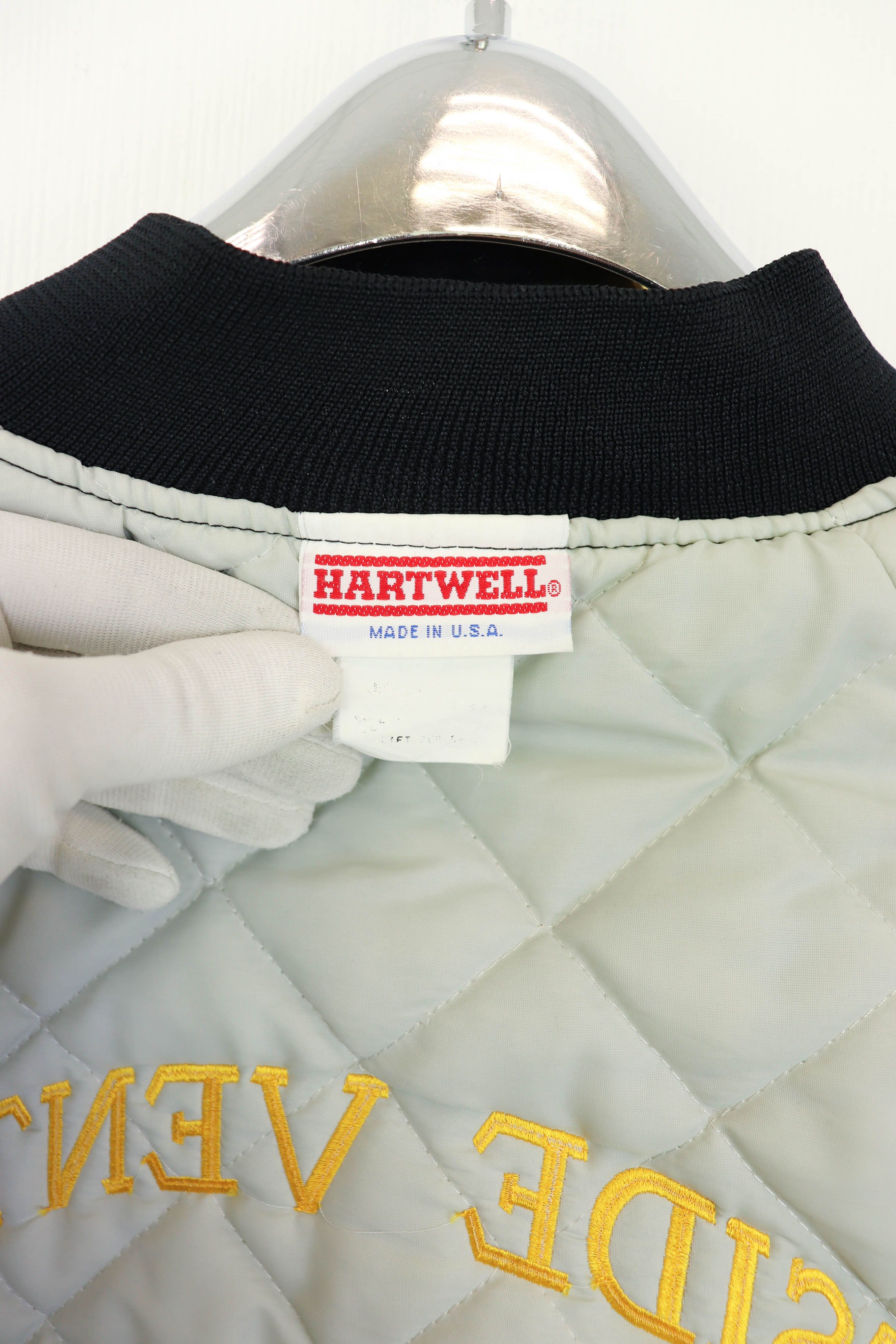 Vintage Hartwell Maid of Iowa Vintage USA Black Satin Bomber Jacket Size US M / EU 48-50 / 2 - 12 Thumbnail