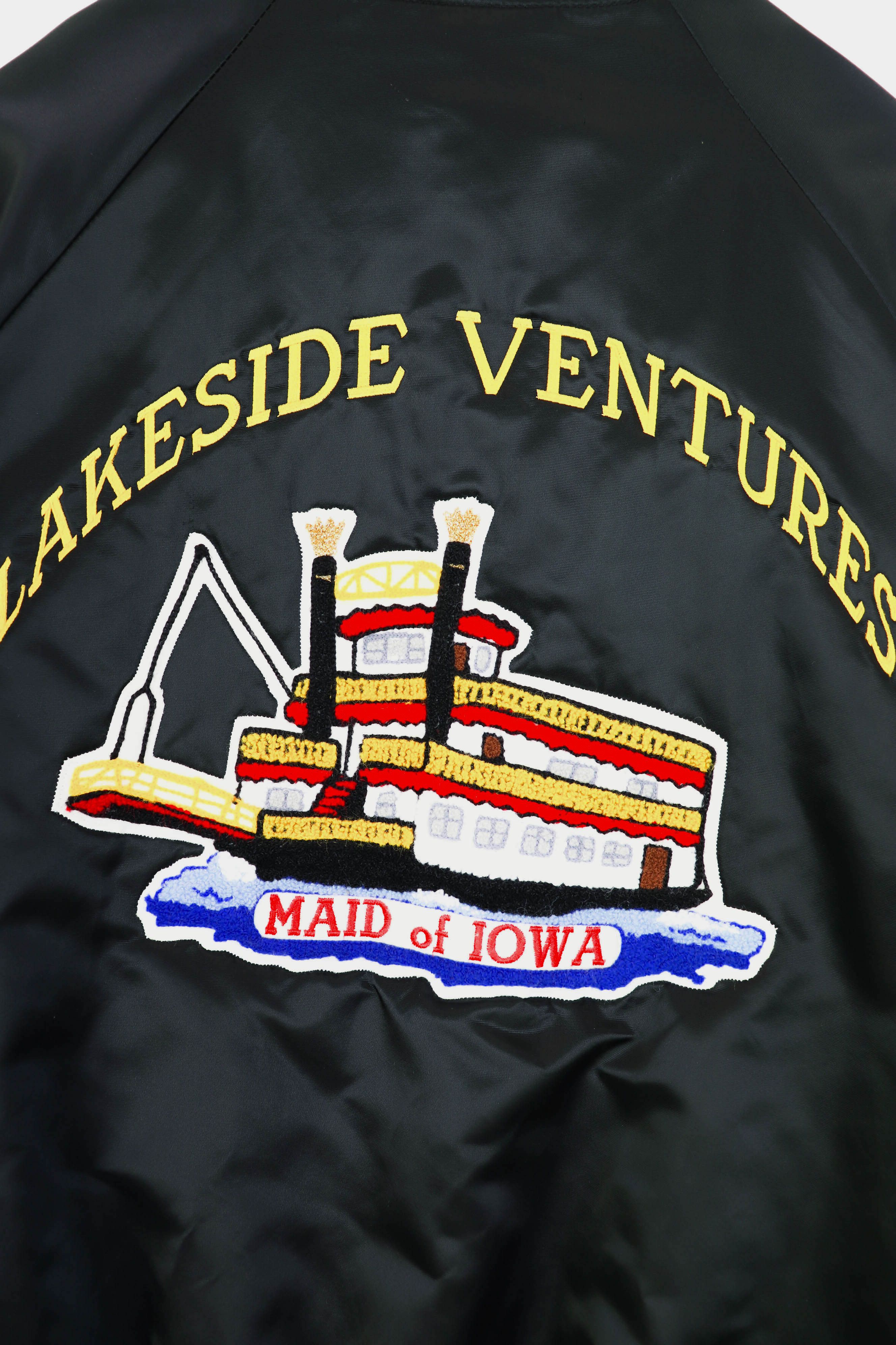 Vintage Hartwell Maid of Iowa Vintage USA Black Satin Bomber Jacket Size US M / EU 48-50 / 2 - 5 Thumbnail