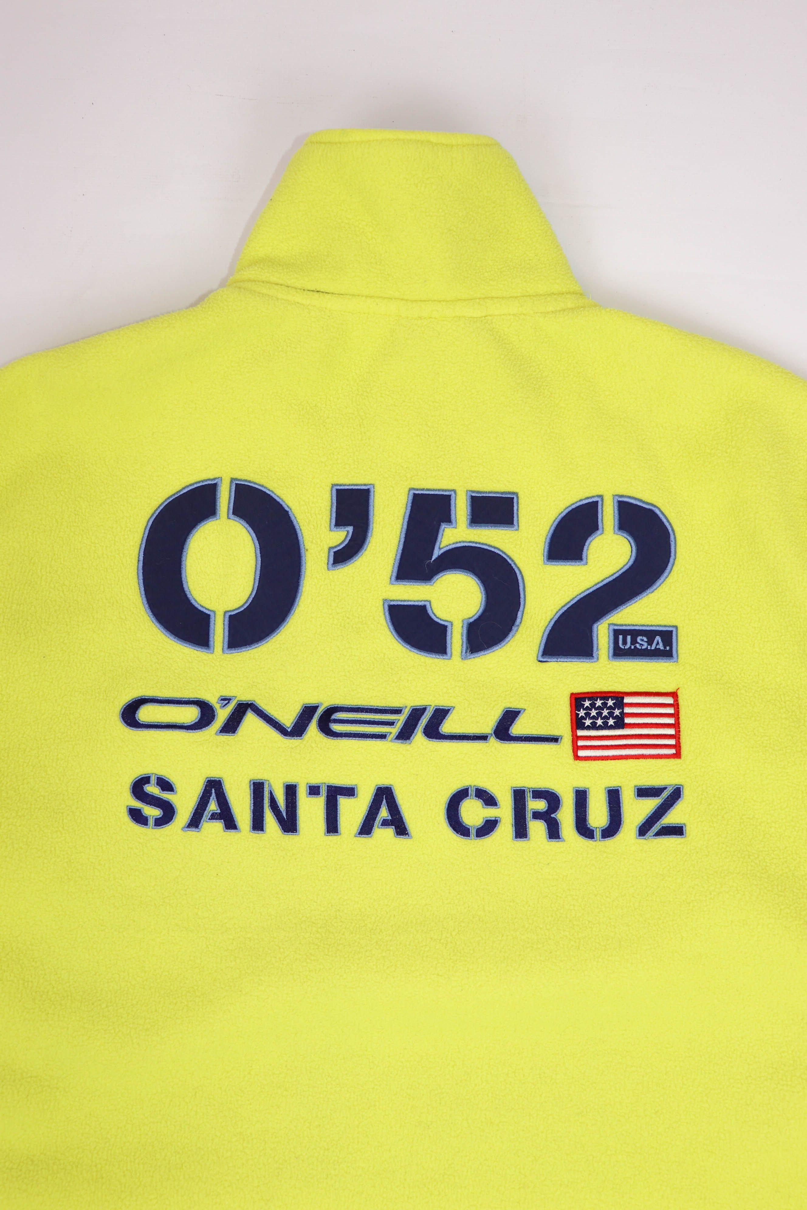 O'Neill Vintage O'NEILL Santa Cruz Yellow 1/3 Zip Fleece Pullover Size US L / EU 52-54 / 3 - 4 Thumbnail