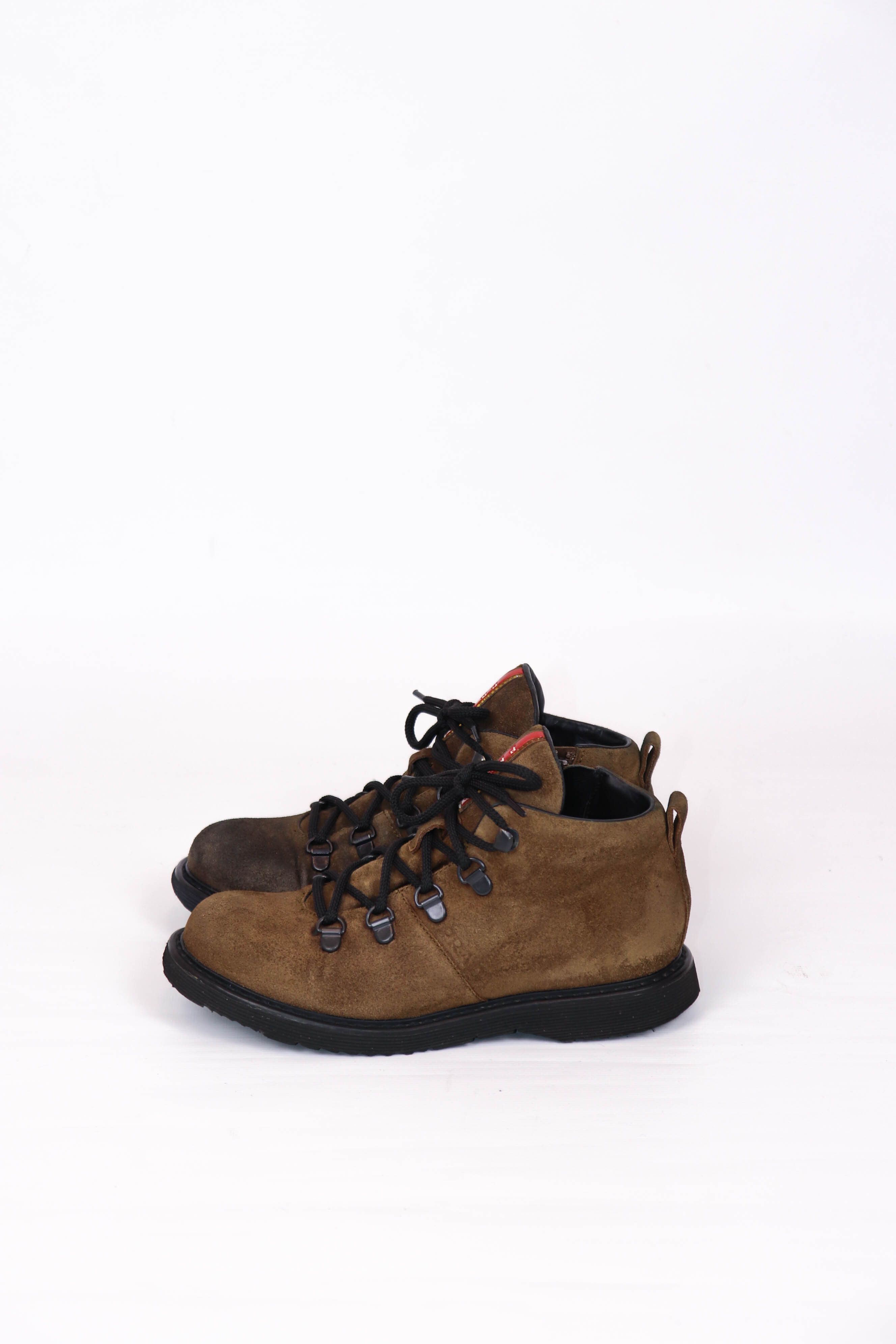 Prada Prada Vintage 0T 0545 Women’s Faded Brown Suede Boots Size US 4 / IT 34 - 3 Thumbnail