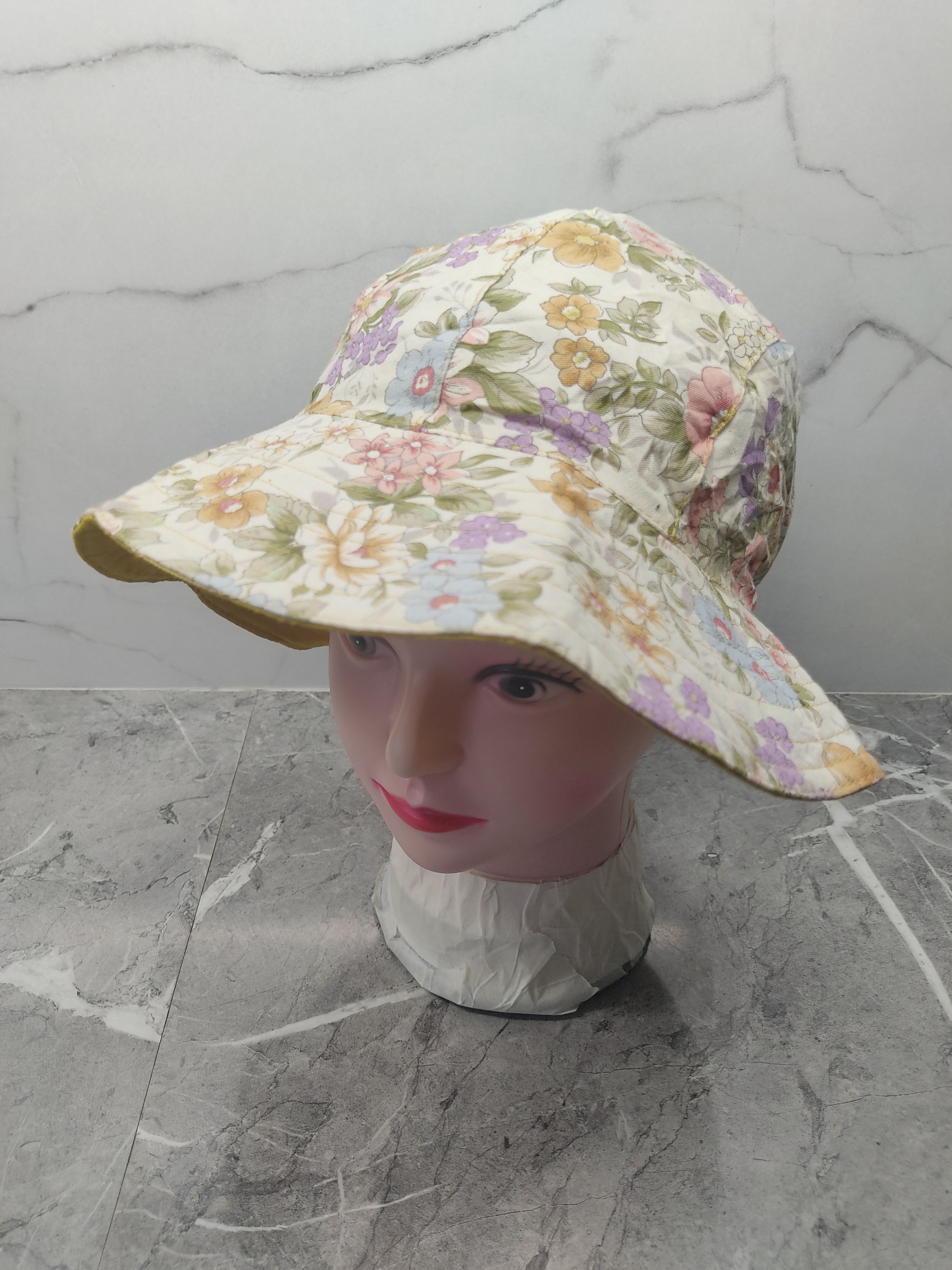 image of Vintage Unbrand Floral Reversible Bucket Hat, Men's