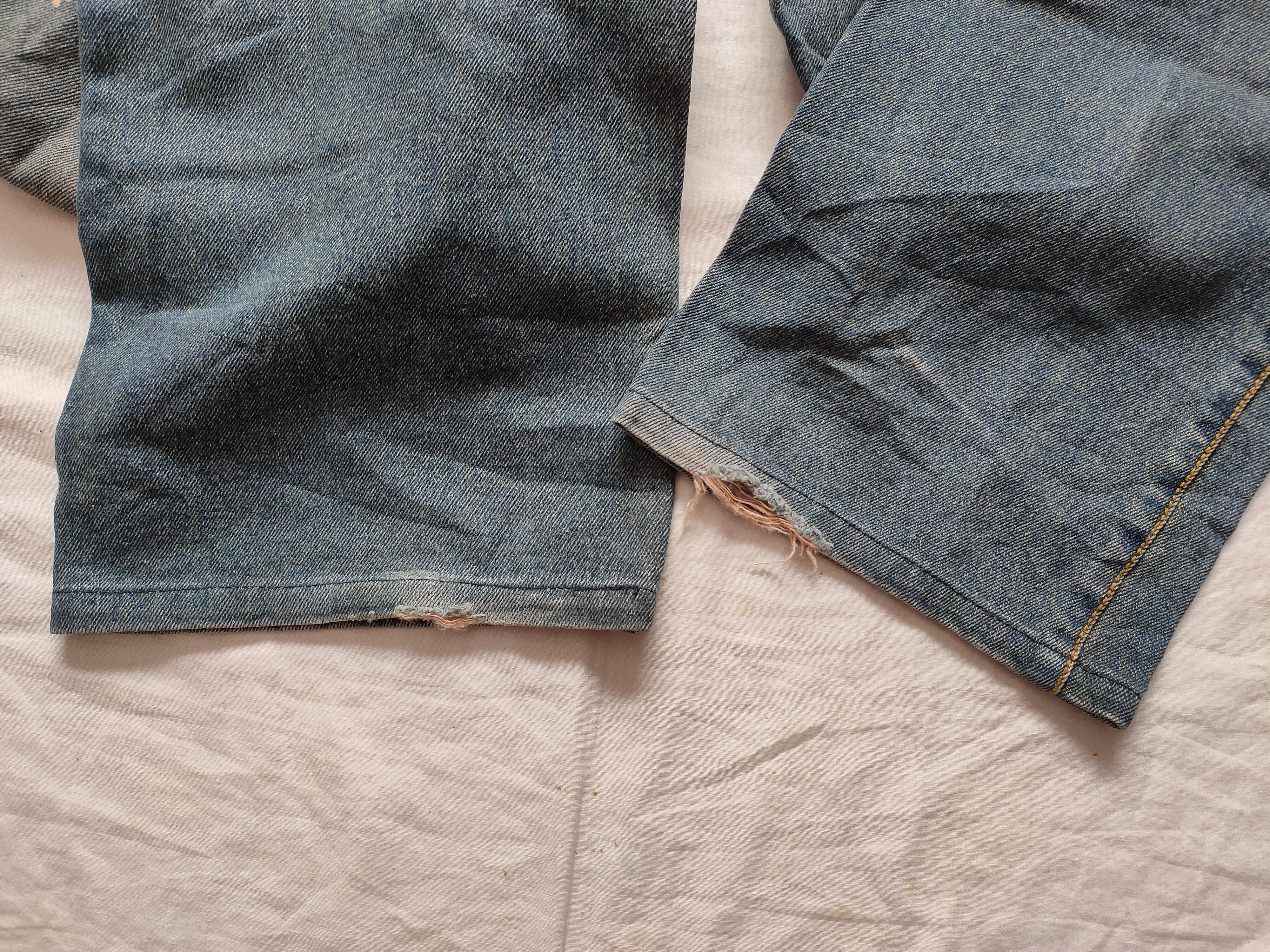 PPFM PPFM Fish Koi Embroidery Jeans Distress Jeans Size US 32 / EU 48 - 6 Thumbnail