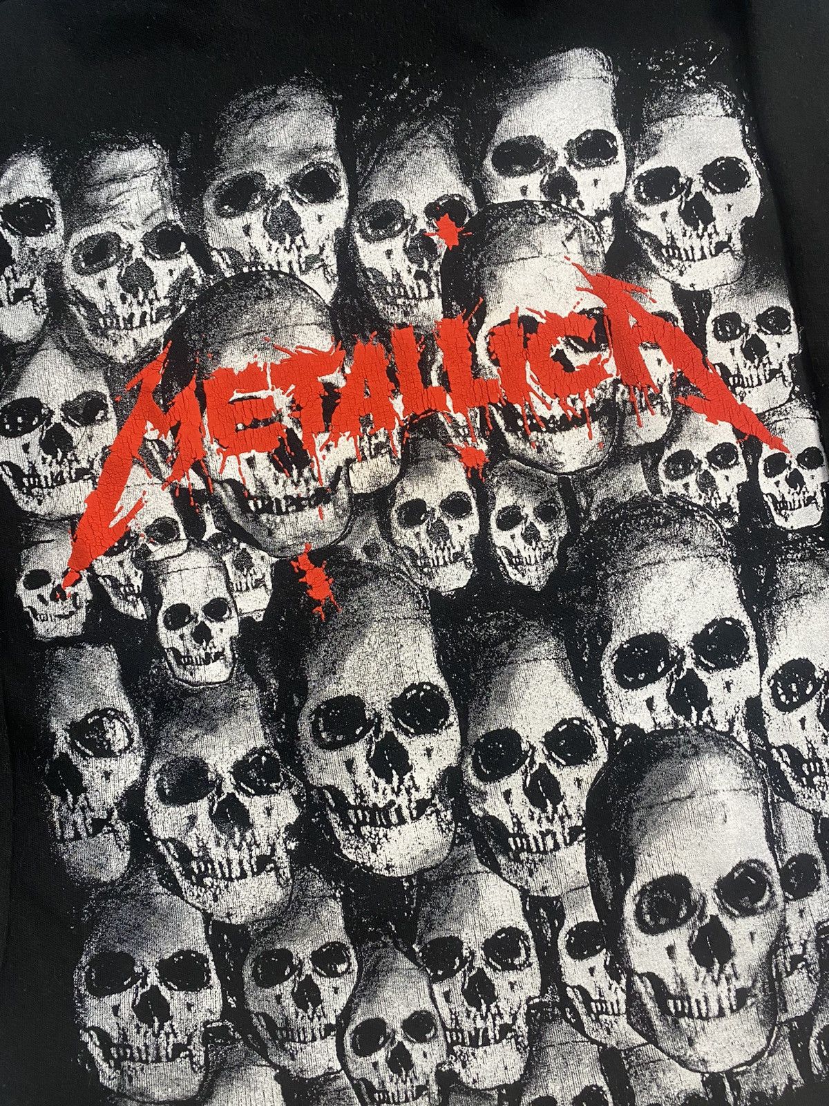 Band Tees Vintage 90s Metallica AOP Print Metal Band Tee Hoodie XL Size US XL / EU 56 / 4 - 4 Thumbnail