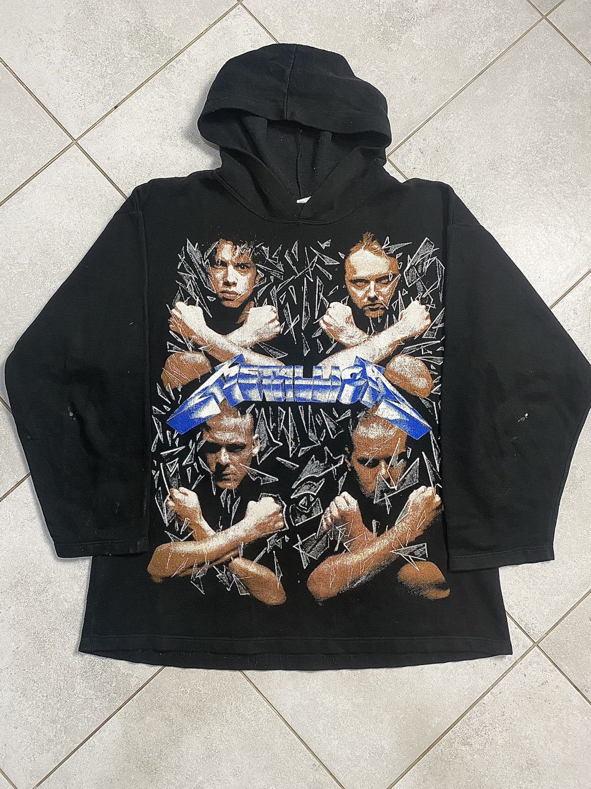 Band Tees Vintage 90s Metallica AOP Print Metal Band Tee Hoodie XL Size US XL / EU 56 / 4 - 1 Thumbnail