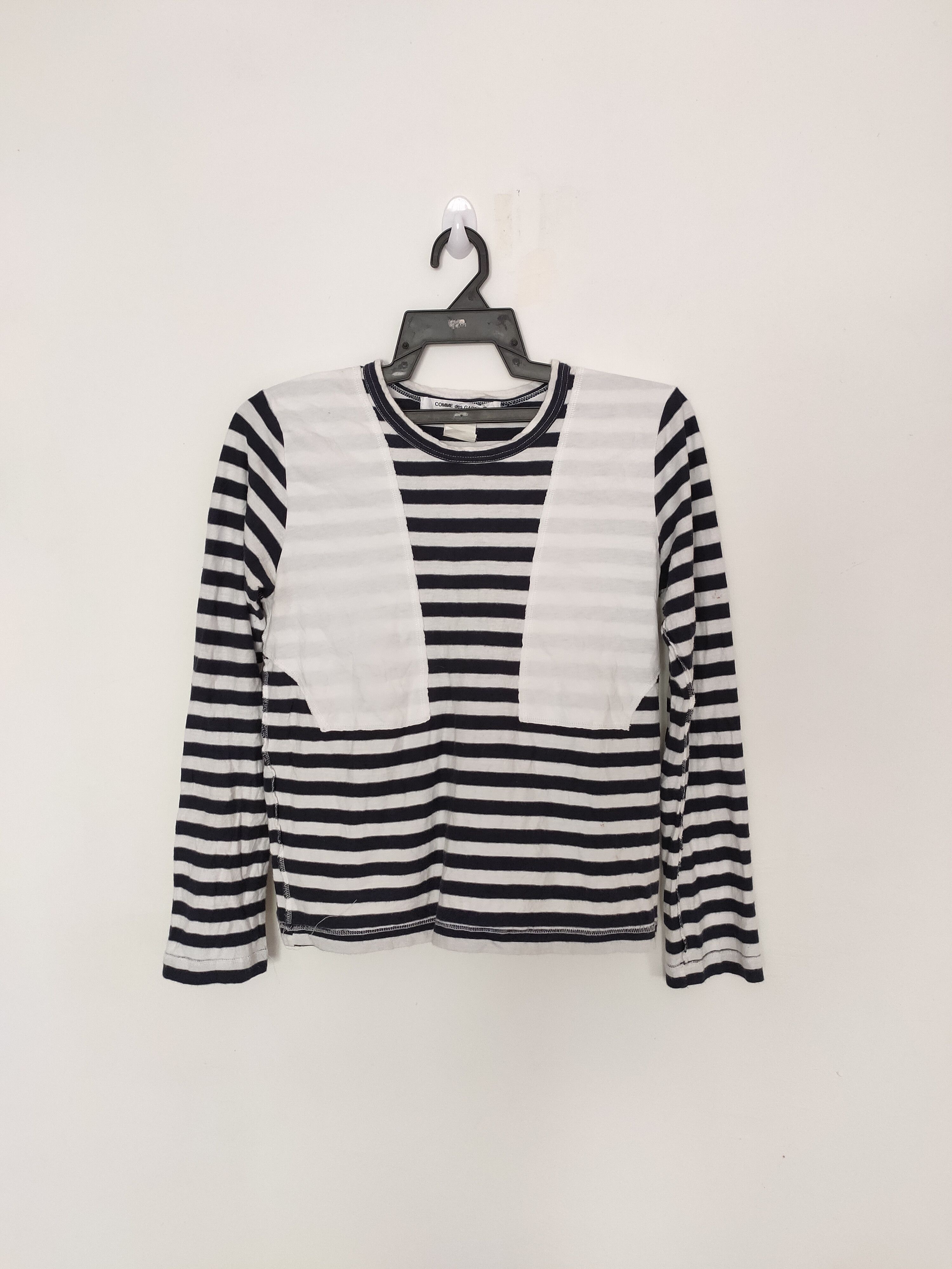 Japanese brand Comme Des Garcons Striped tshirt