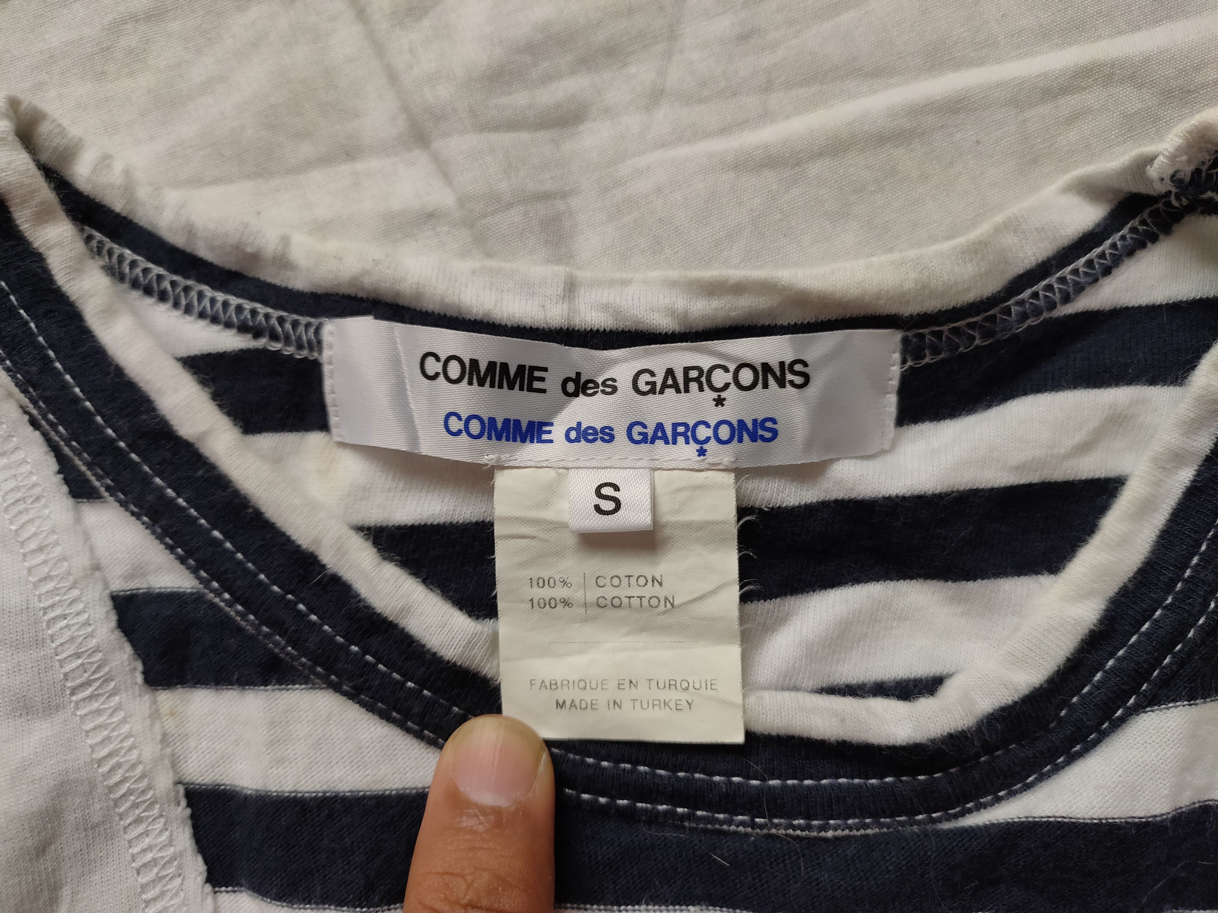 Comme des Garcons Japanese brand Comme Des Garcons Striped tshirt Size US S / EU 44-46 / 1 - 5 Thumbnail