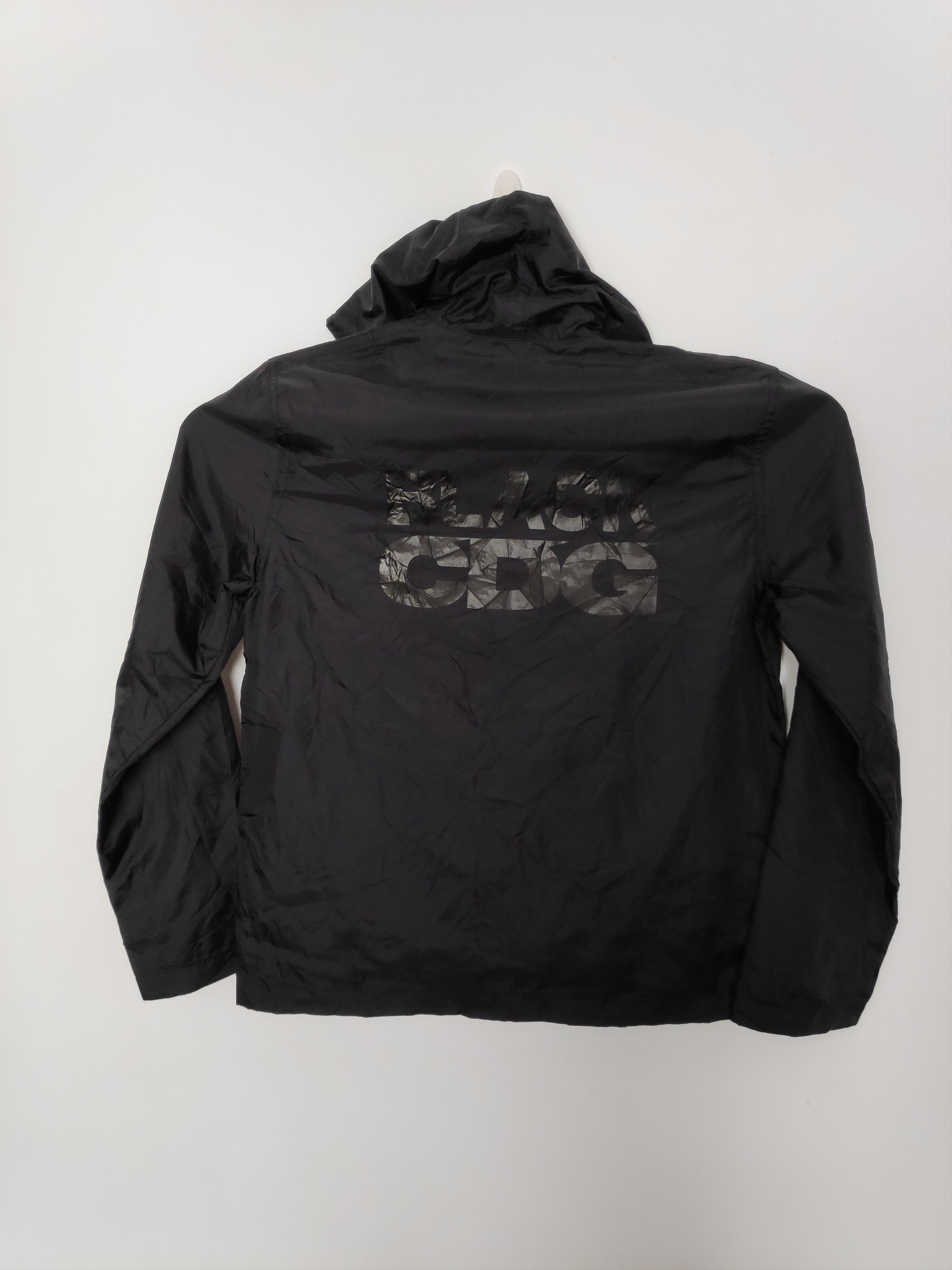 Rare!! Vintage Comme Des Garcons Black Windbreaker Jacket