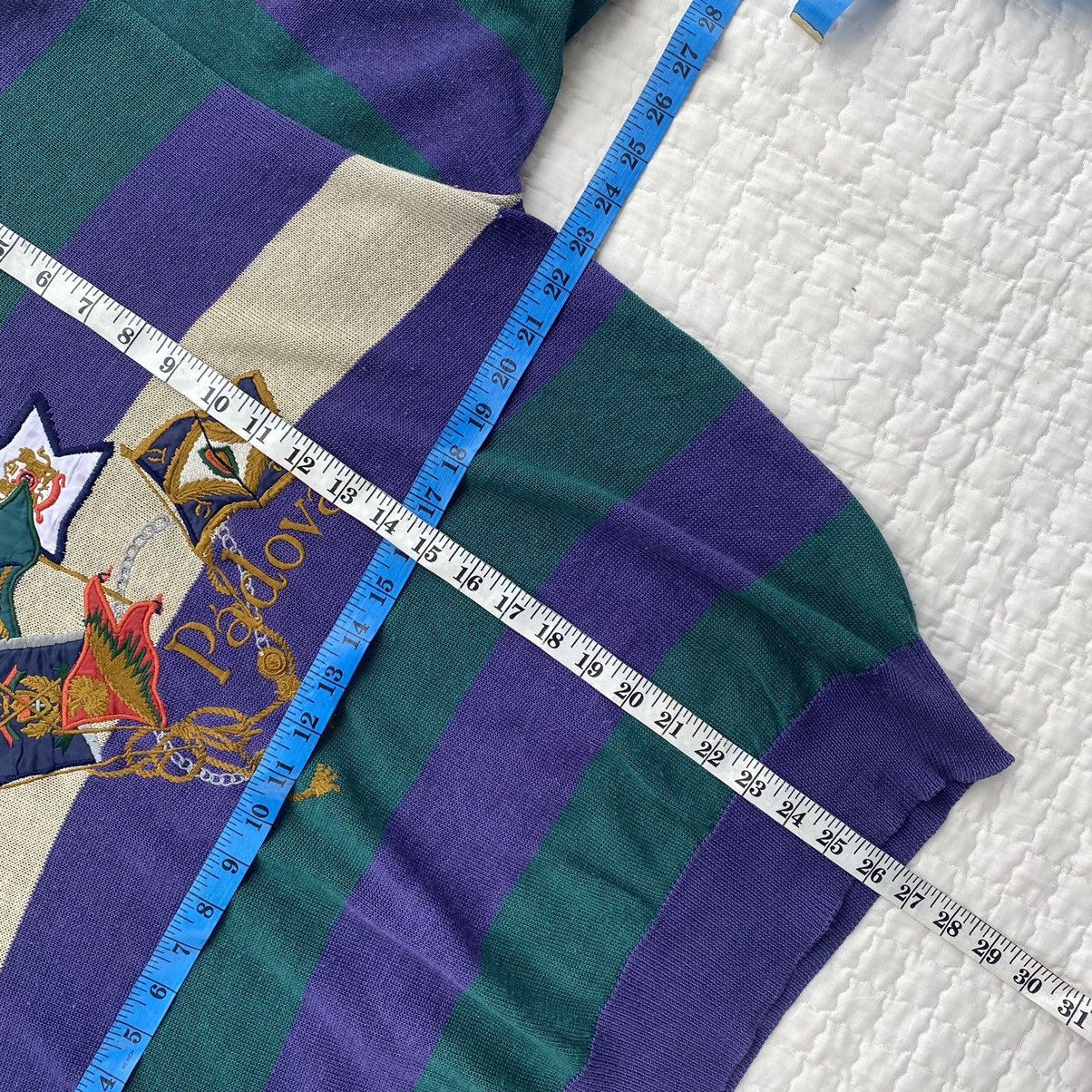 Japanese Brand Padova Embroidered Longsleeve Knitwear Size US L / EU 52-54 / 3 - 5 Thumbnail