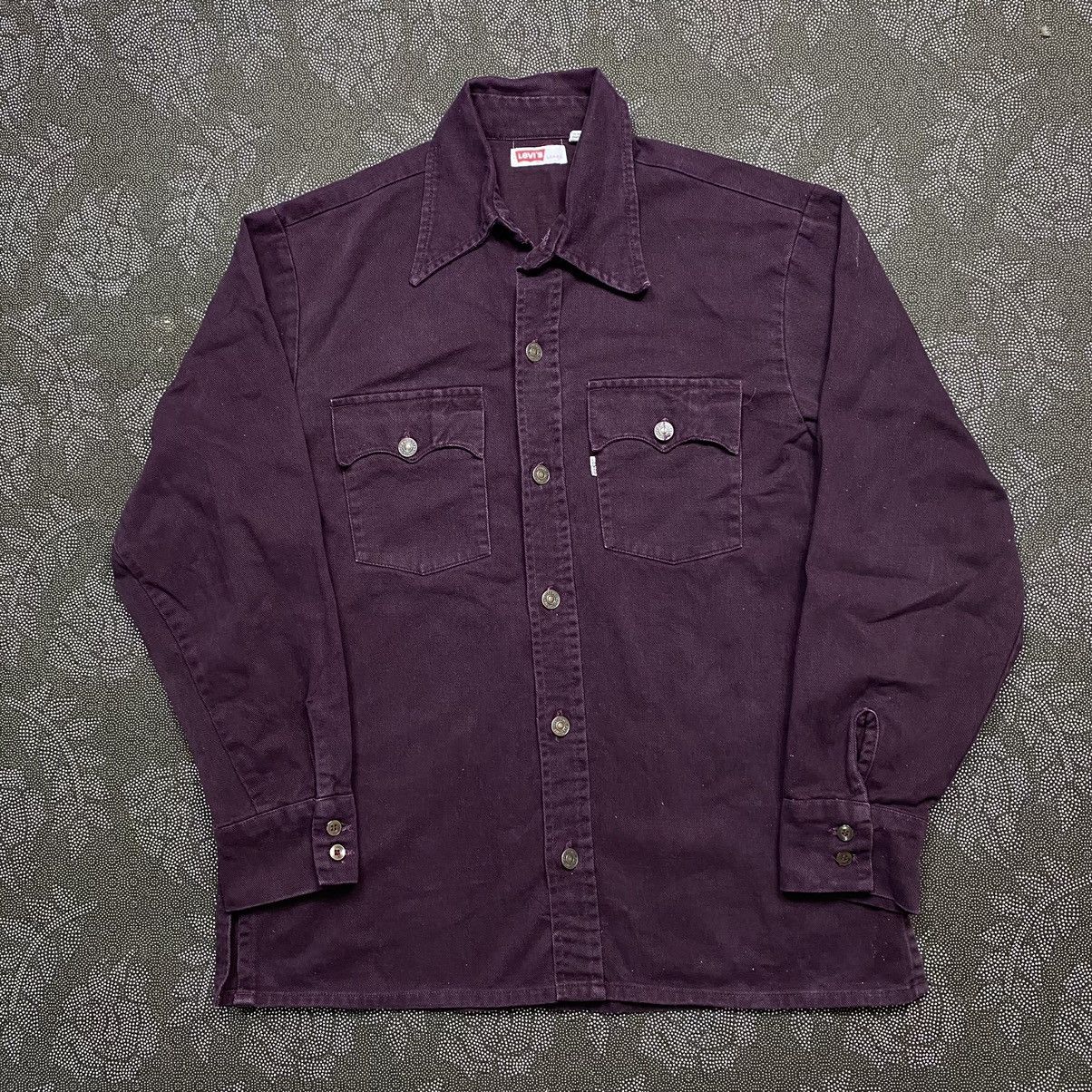 Levi's × Vintage Vintage 80s Levis Longsleeve Shirt Size US L / EU 52-54 / 3 - 1 Thumbnail