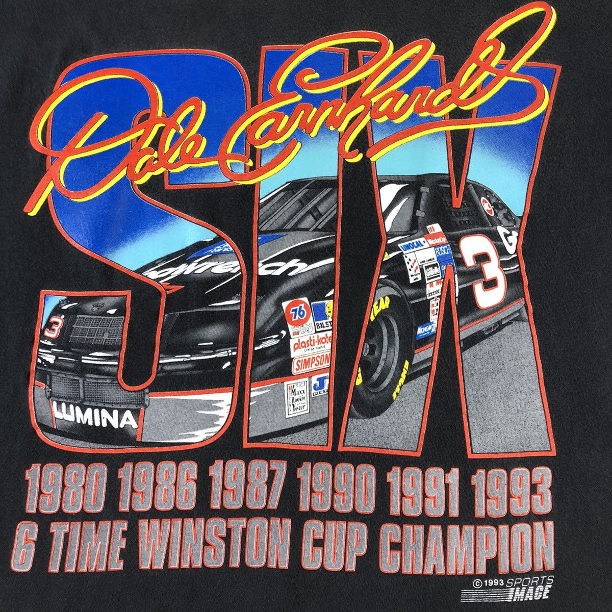 Vintage Dale Earnhardt 1993 NASCAR Chevy Winston Vintage Tee Size US L / EU 52-54 / 3 - 4 Thumbnail