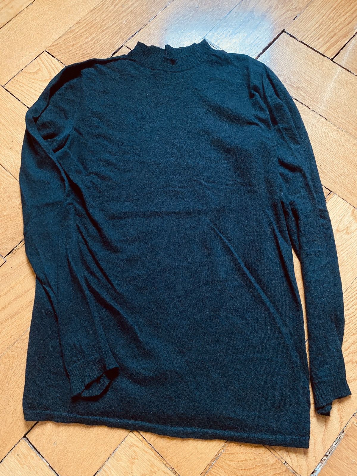 image of Black Rick Owens Cashmere Sweater, Men's (Size Small)