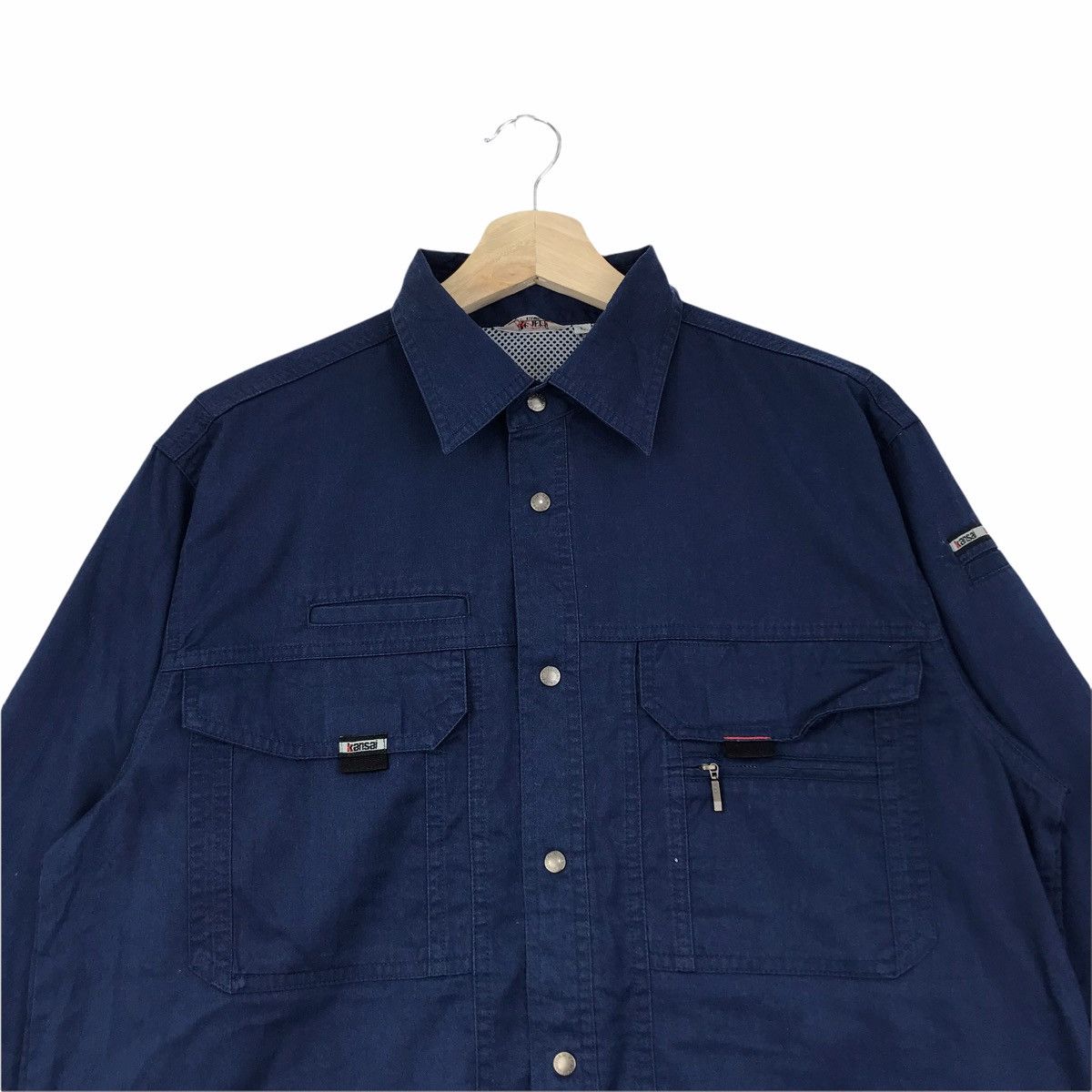 Japanese Brand KANSAI UNIFORM Japanese Brand Blue Shirt Size US L / EU 52-54 / 3 - 3 Thumbnail