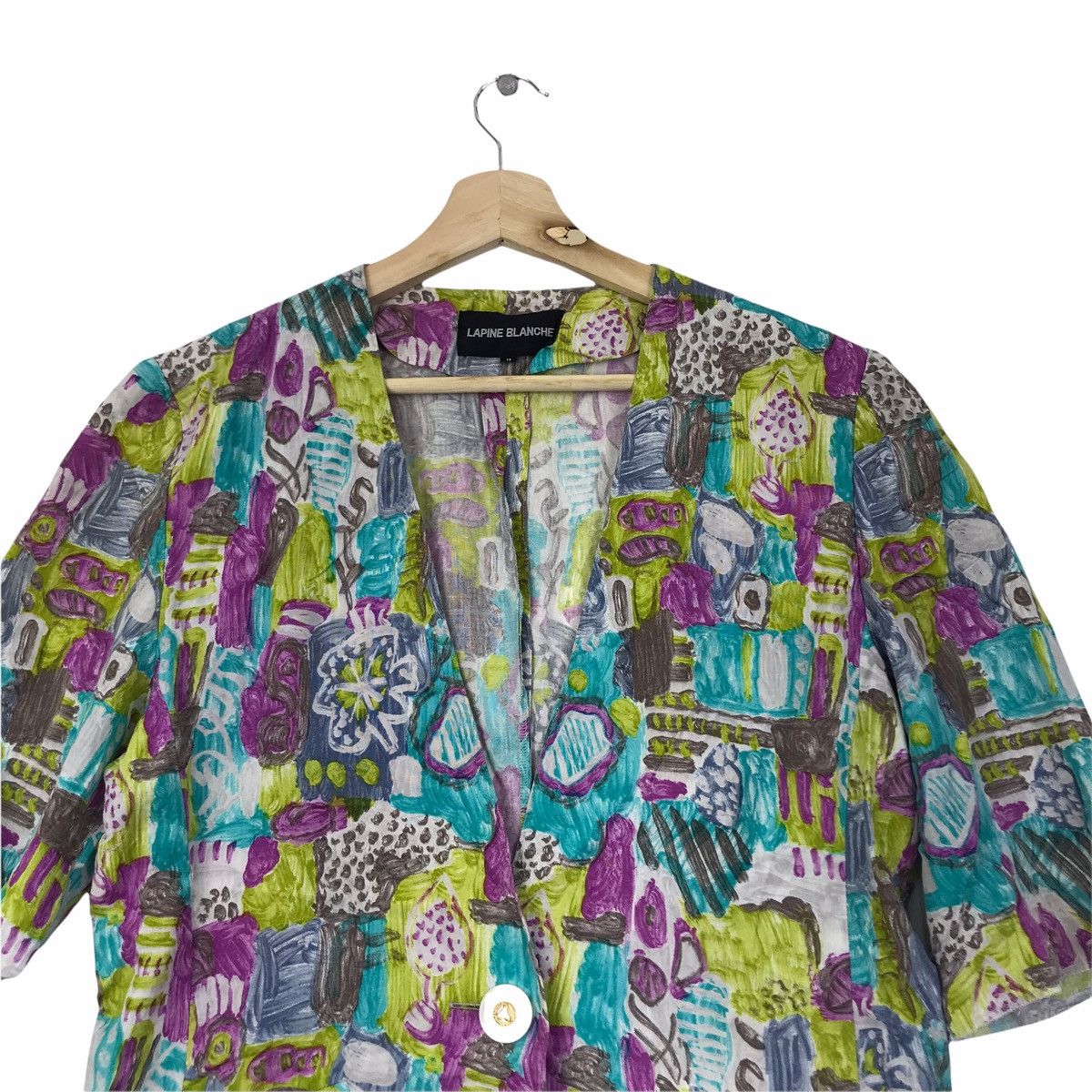 Vintage LAPINE BLANCHE Japanese Brand Hawaii Art Dress Size US M / EU 48-50 / 2 - 3 Thumbnail