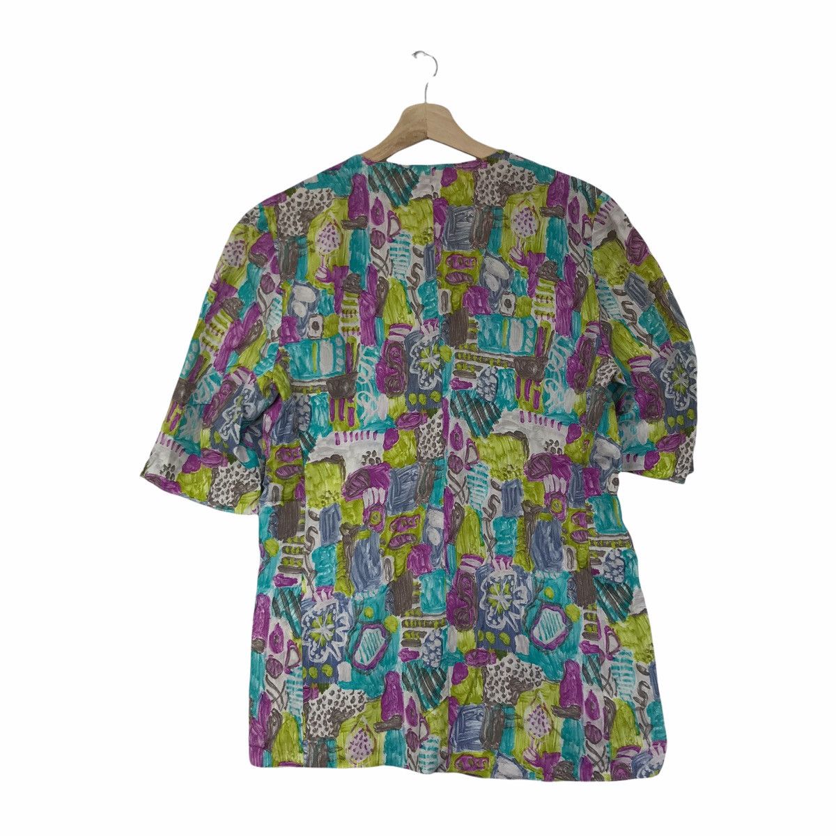 Vintage LAPINE BLANCHE Japanese Brand Hawaii Art Dress Size US M / EU 48-50 / 2 - 2 Thumbnail