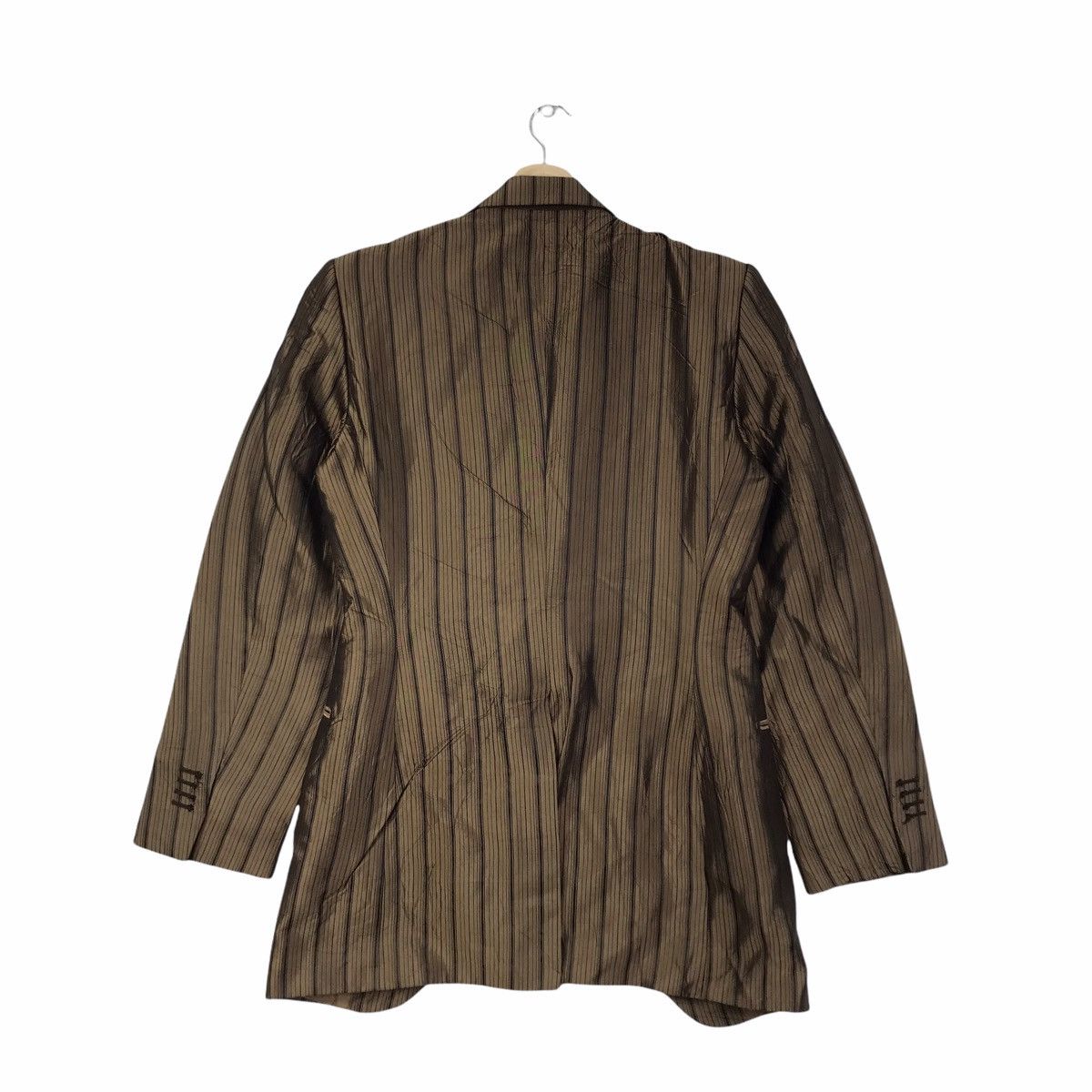 Alberto ALBERTO CARLOS ALBERTO Stripes Gold Blazer Coat Size US S / EU 44-46 / 1 - 2 Thumbnail