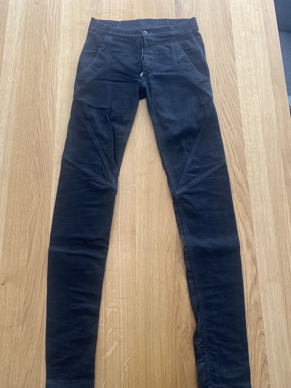 image of Gareth Pugh Black Denim Trousers, Men's (Size 30)