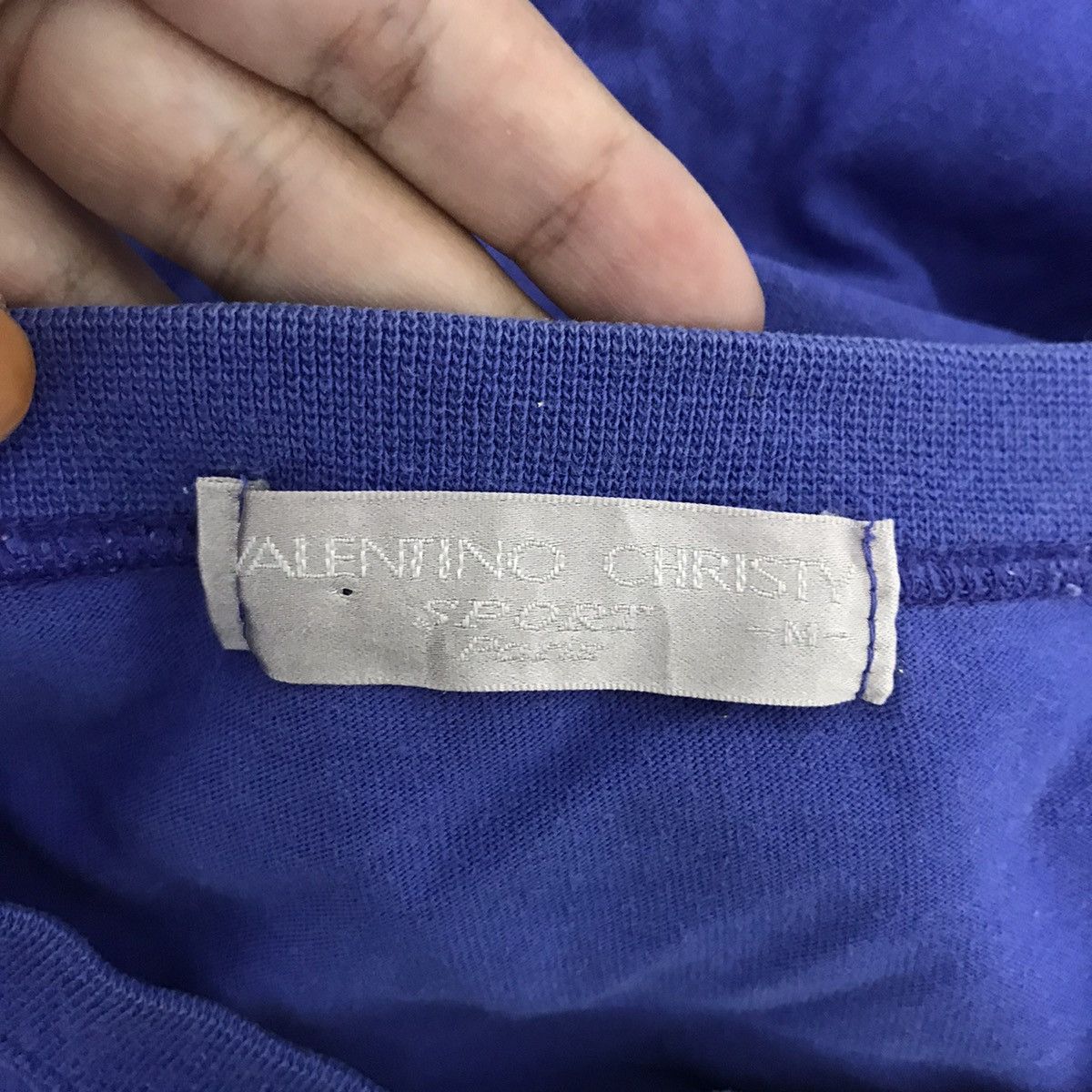 VALENTINO CHRISTY PARIS Sport Embroidered Multi Color TShirt