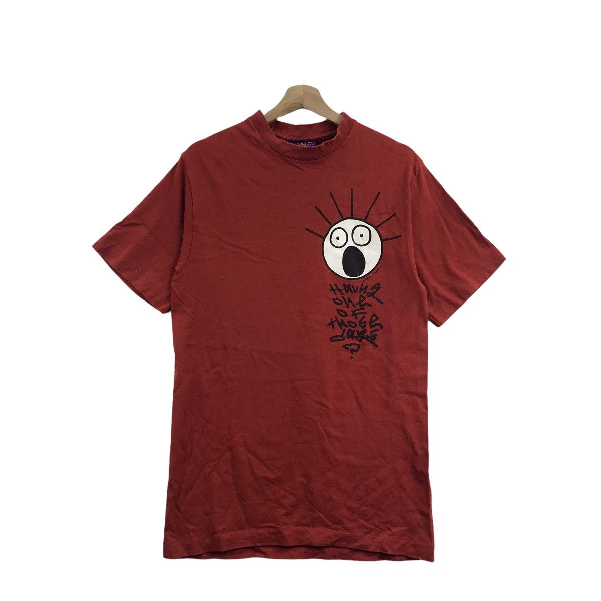 Levi's Vintage 94 LEVIS x SCARED GUYS Usa K. Freedman Red T Shirt Size US M / EU 48-50 / 2 - 1 Thumbnail