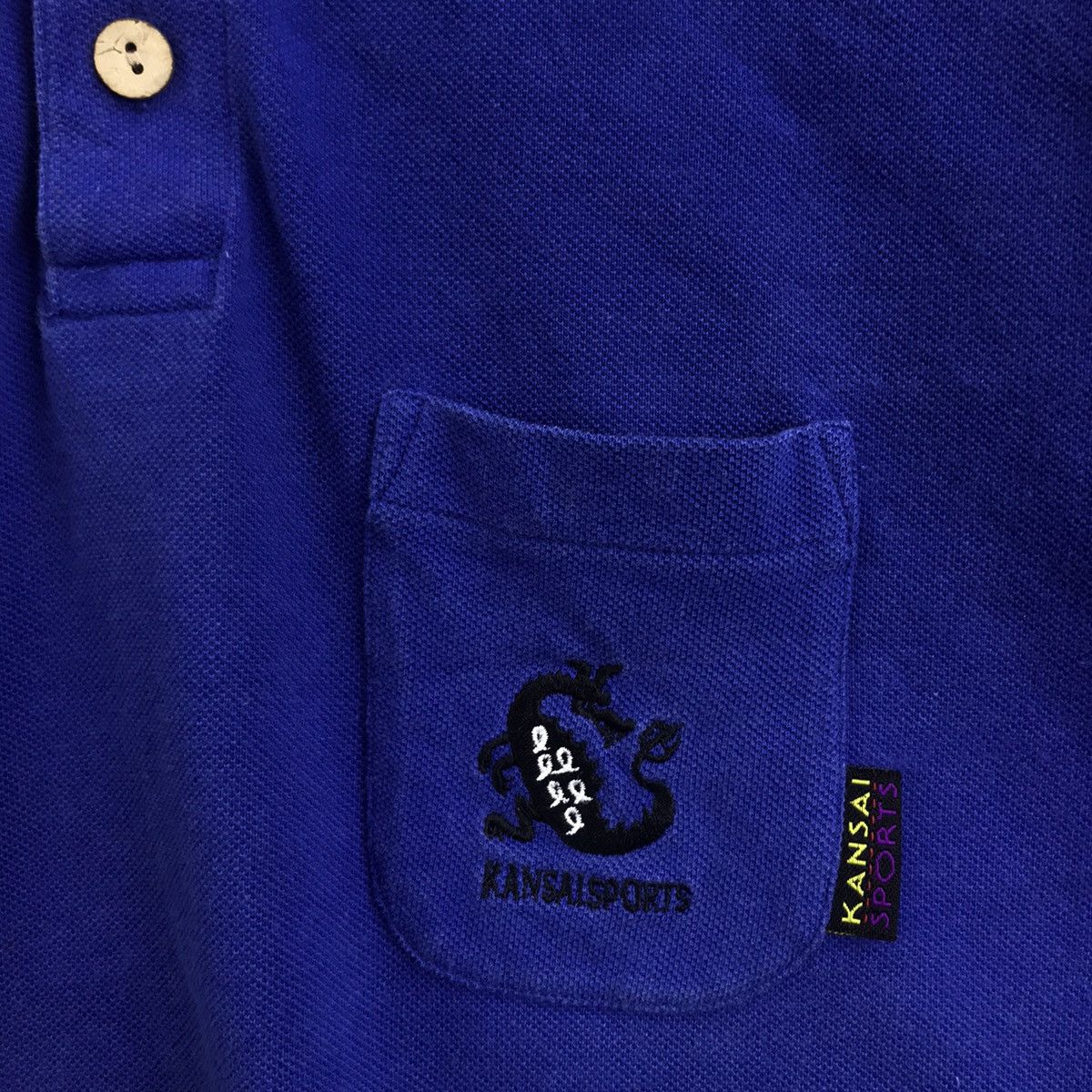 Kansai Yamamoto KANSAI SPORTS Kansai Yamamoto Japanese Brand Collar T Shirt Size US L / EU 52-54 / 3 - 3 Thumbnail