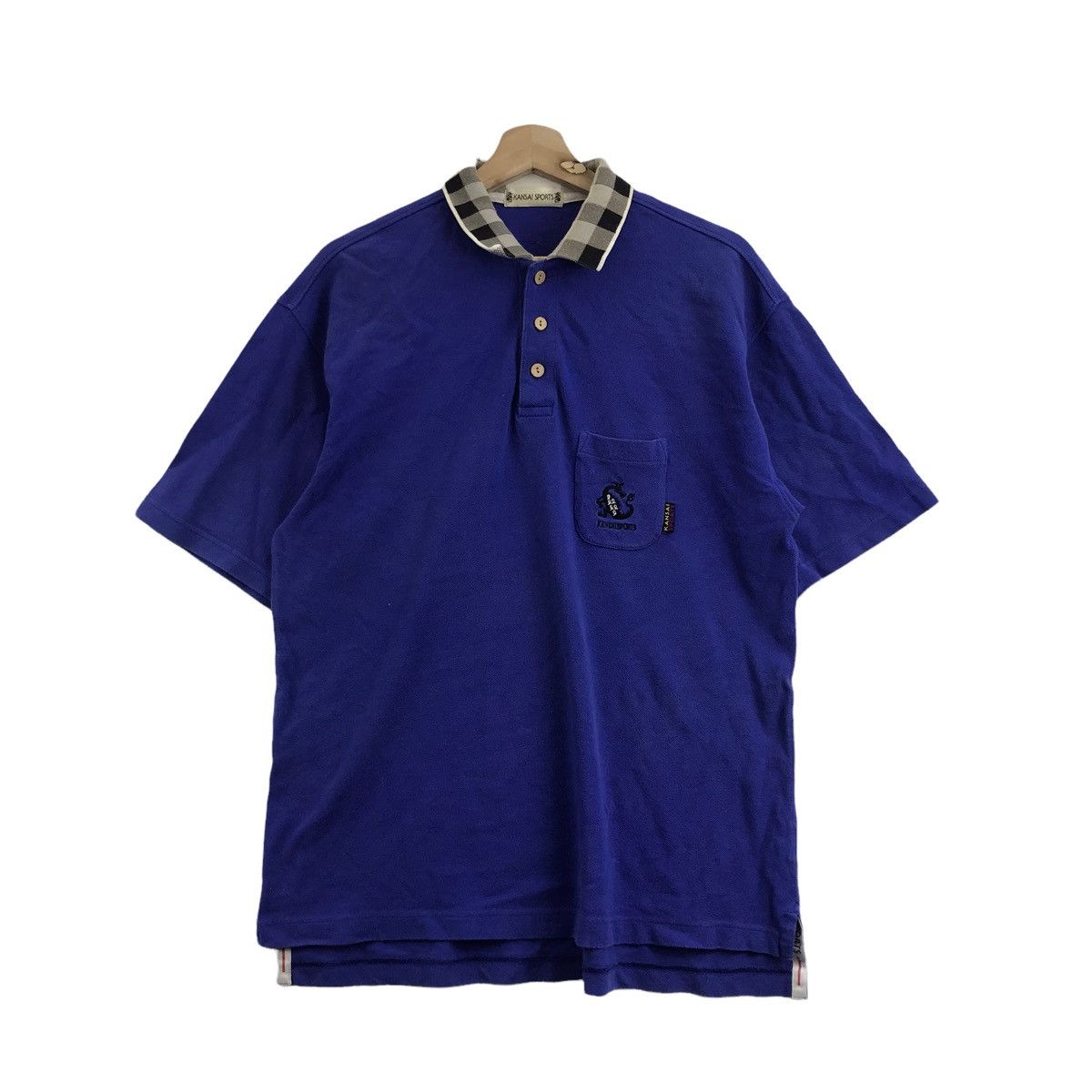 Kansai Yamamoto KANSAI SPORTS Kansai Yamamoto Japanese Brand Collar T Shirt Size US L / EU 52-54 / 3 - 1 Thumbnail