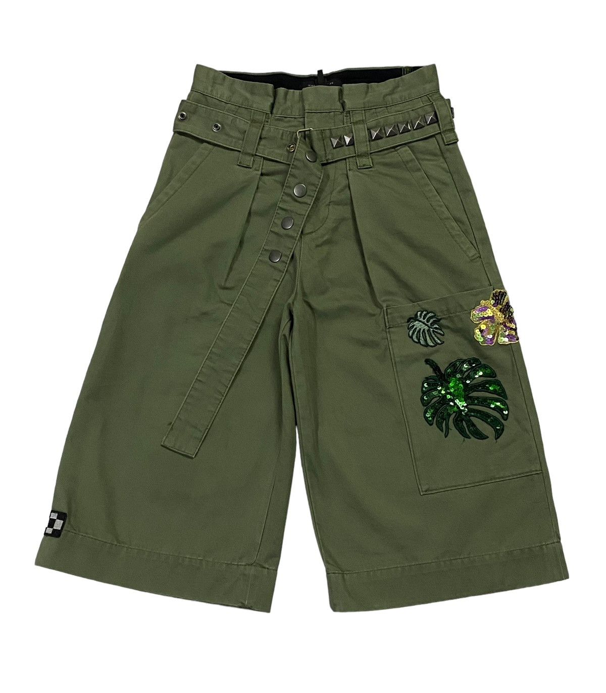 Jacobs By Marc Jacobs × Japanese Brand × Marc Jacobs Marc Jacobs Cargo Patchwork Cropped Pants Size 28" / US 6 / IT 42 - 2 Thumbnail