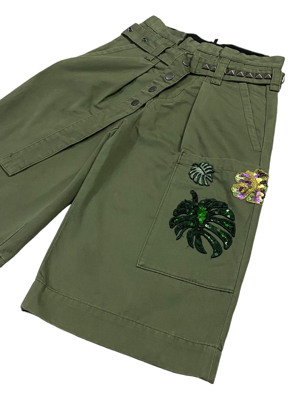 Jacobs By Marc Jacobs × Japanese Brand × Marc Jacobs Marc Jacobs Cargo Patchwork Cropped Pants Size 28" / US 6 / IT 42 - 19 Thumbnail