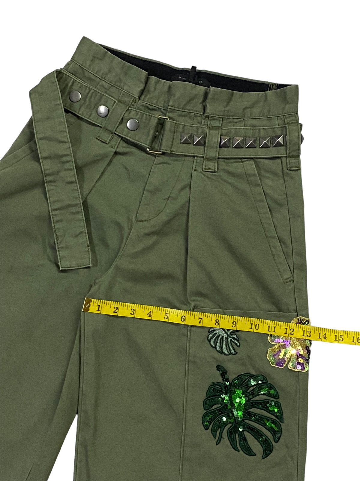 Jacobs By Marc Jacobs × Japanese Brand × Marc Jacobs Marc Jacobs Cargo Patchwork Cropped Pants Size 28" / US 6 / IT 42 - 9 Thumbnail