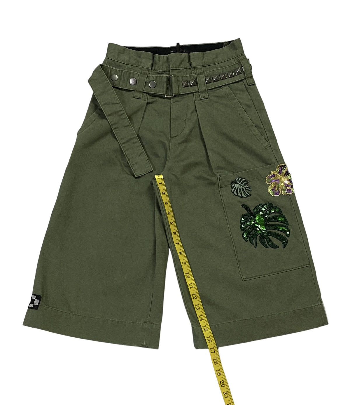 Jacobs By Marc Jacobs × Japanese Brand × Marc Jacobs Marc Jacobs Cargo Patchwork Cropped Pants Size 28" / US 6 / IT 42 - 8 Thumbnail