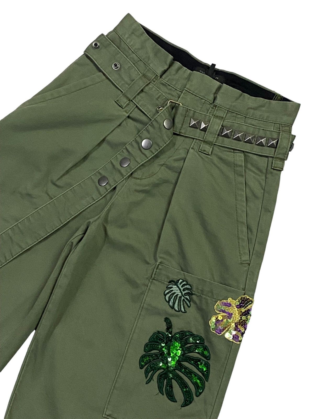Jacobs By Marc Jacobs × Japanese Brand × Marc Jacobs Marc Jacobs Cargo Patchwork Cropped Pants Size 28" / US 6 / IT 42 - 17 Thumbnail
