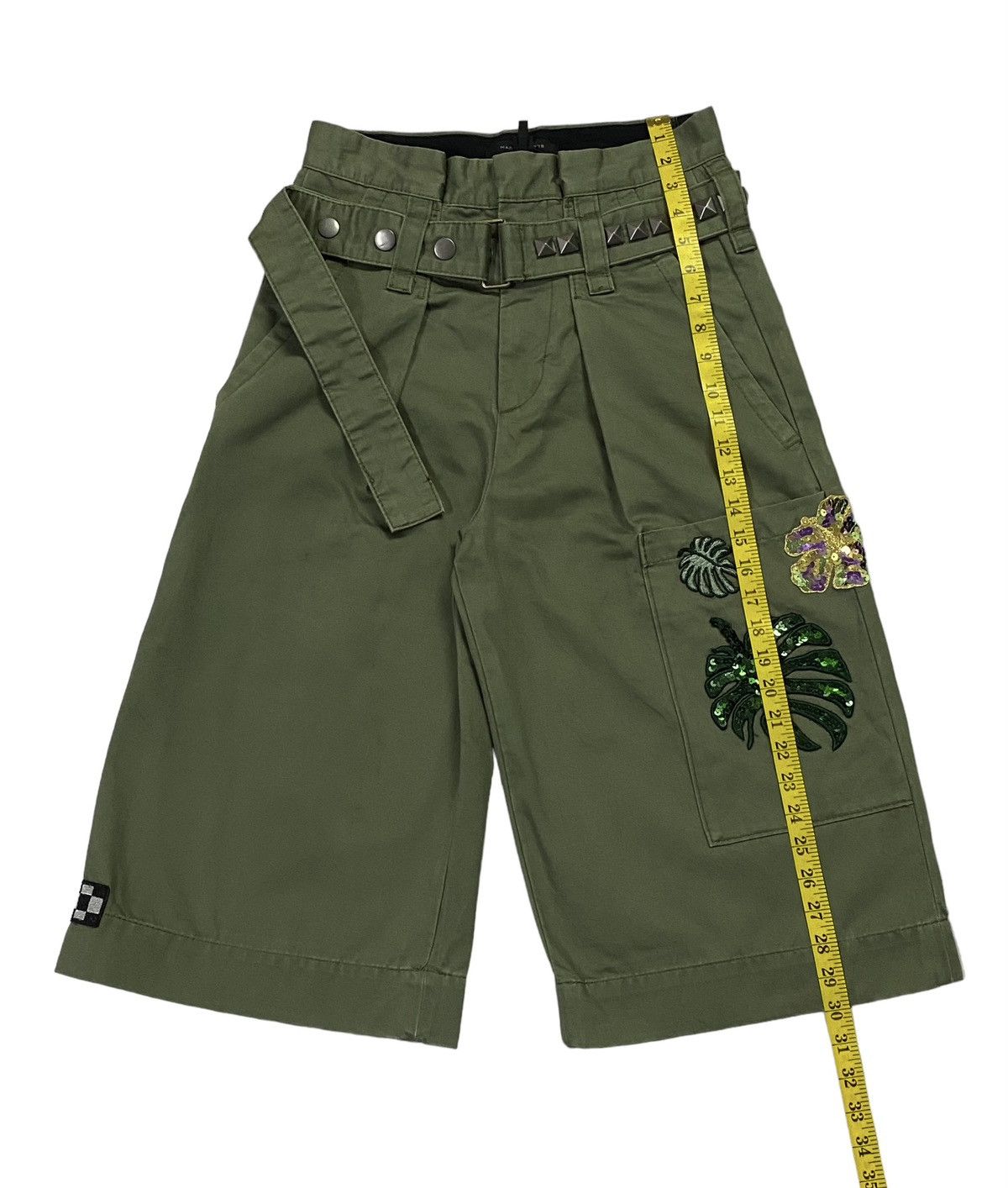 Jacobs By Marc Jacobs × Japanese Brand × Marc Jacobs Marc Jacobs Cargo Patchwork Cropped Pants Size 28" / US 6 / IT 42 - 7 Thumbnail