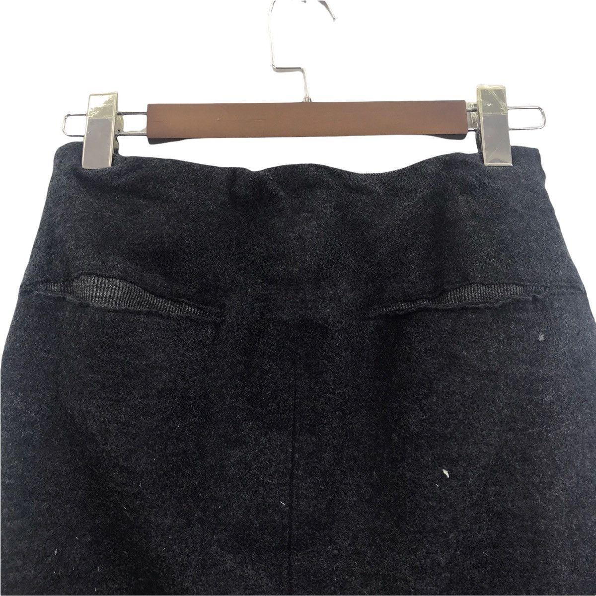 Transit Uomo TRANSIT UOMO Italy Drop Crotch Black Wool Strings Waistband Size US 28 / EU 44 - 9 Thumbnail